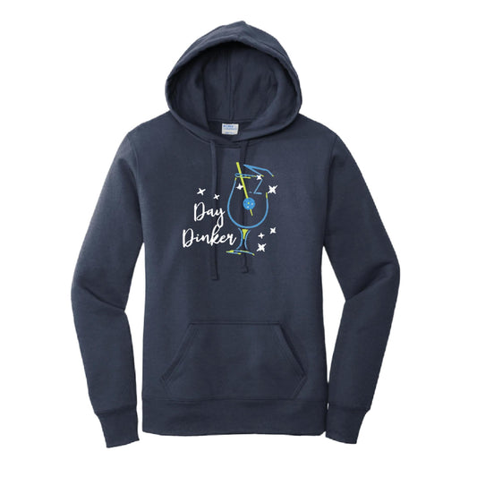 Day Dinker Pickleball Olive | Women’s Fitted Hoodie Pickleball Sweatshirt | 50% Cotton 50% Poly Fleece