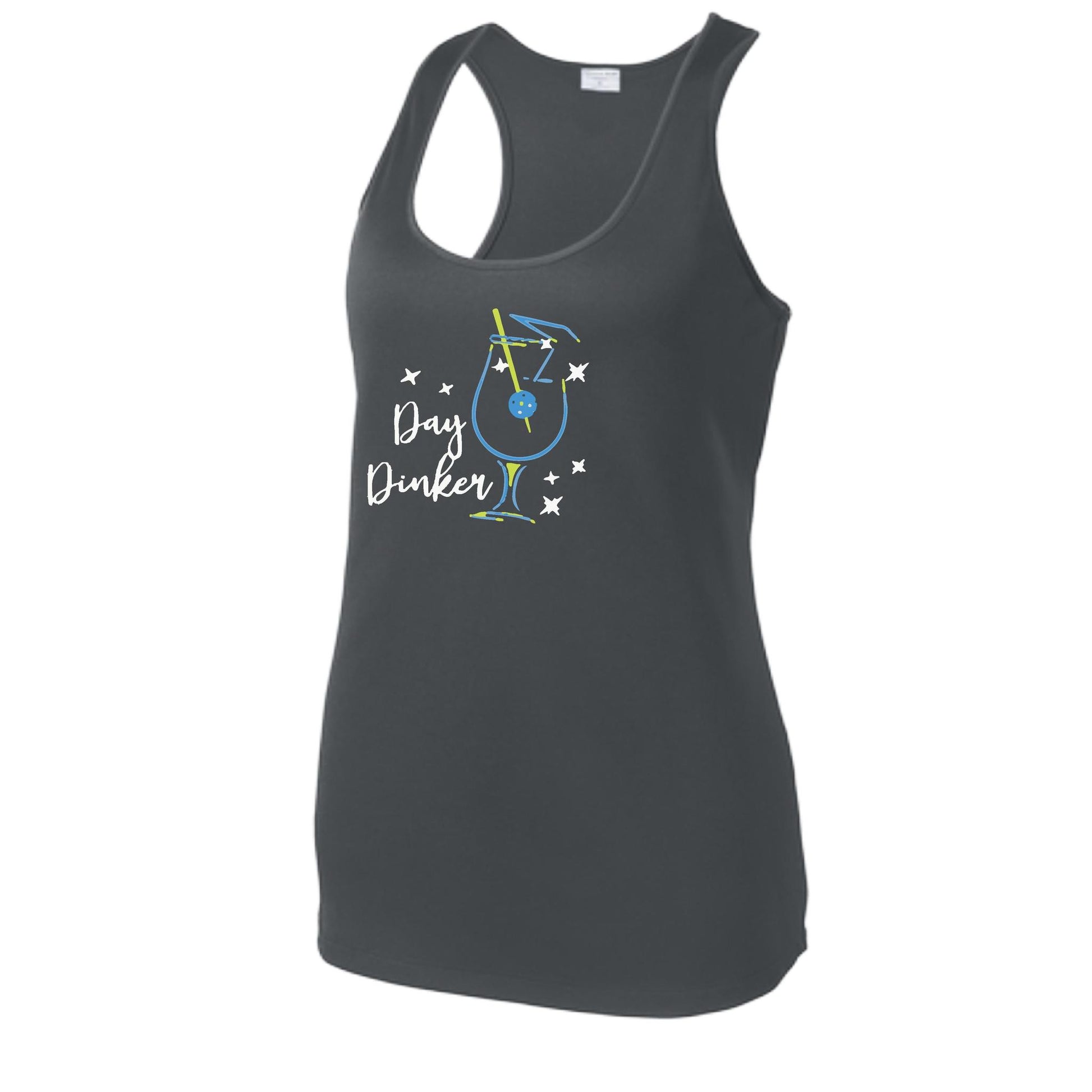 Day Dinker Pickleball Olive | Women's Racerback Pickleball Tank | 100% Polyester