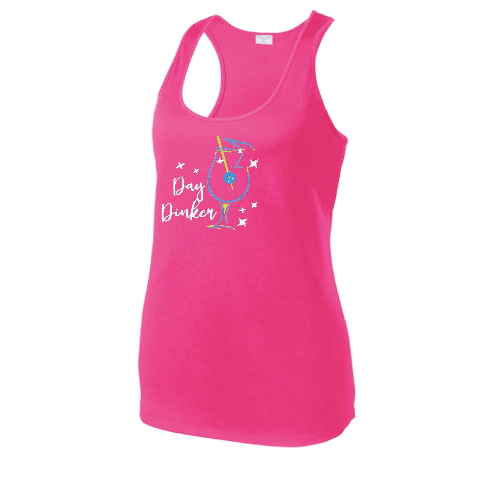 Day Dinker Pickleball Olive | Women's Racerback Pickleball Tank | 100% Polyester