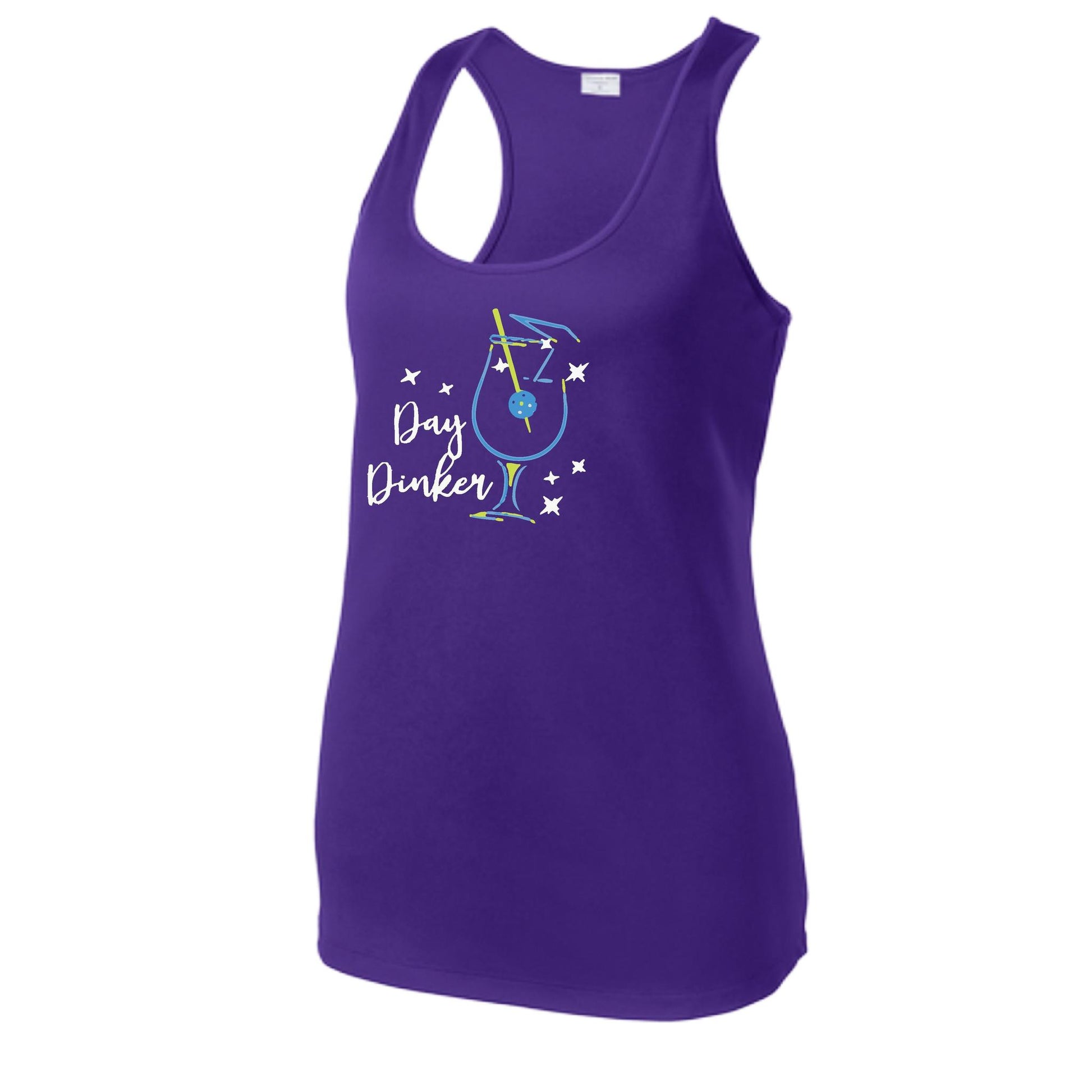 Day Dinker Pickleball Olive | Women's Racerback Pickleball Tank | 100% Polyester