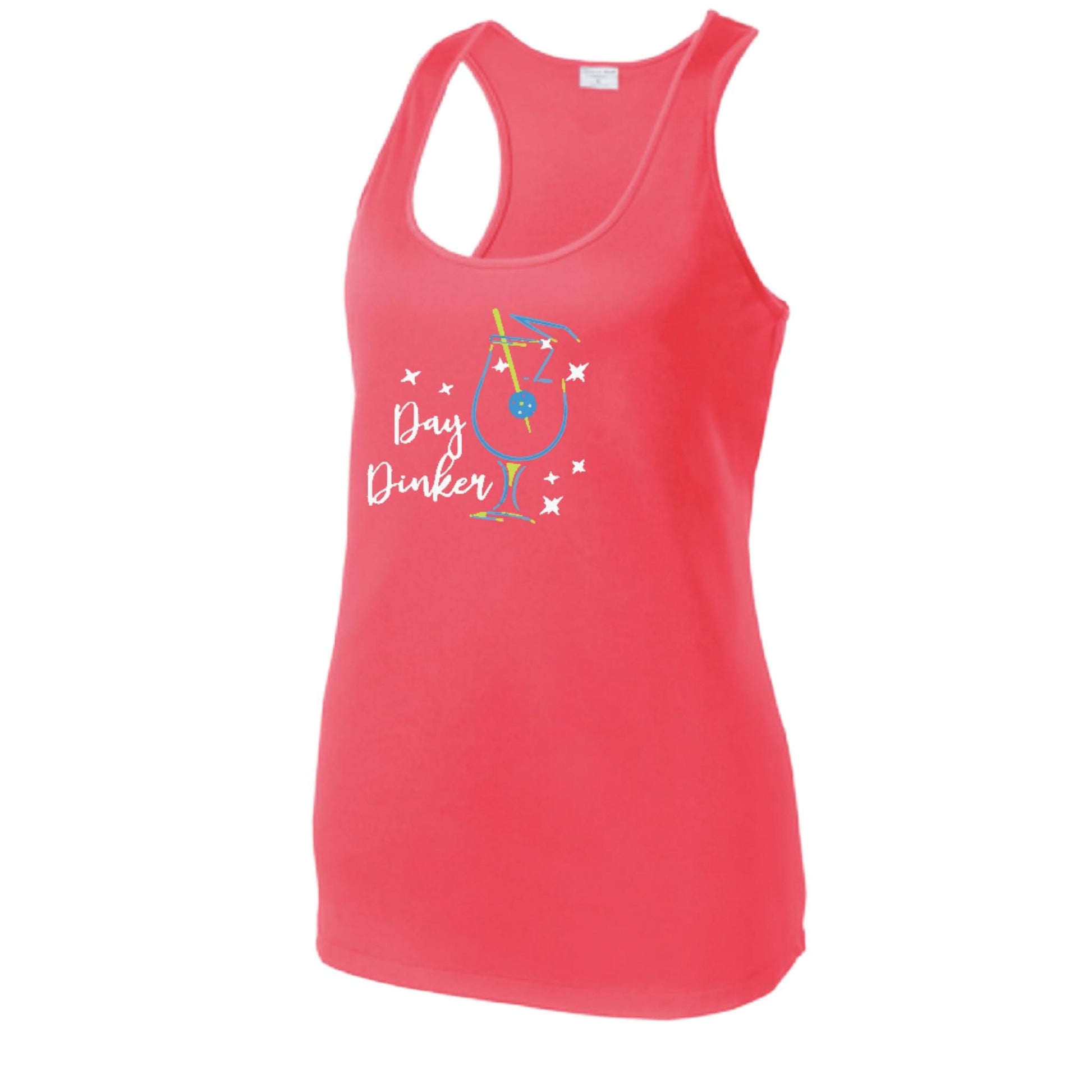Day Dinker Pickleball Olive | Women's Racerback Pickleball Tank | 100% Polyester