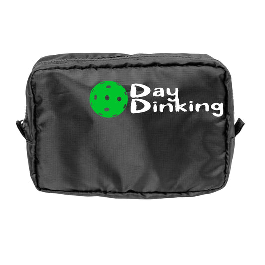 Day Dinking With Pickleballs (Customizable) | Pickleball Dimensional Cosmetic Pouch Bag | Small Size Court Dimensional Bag