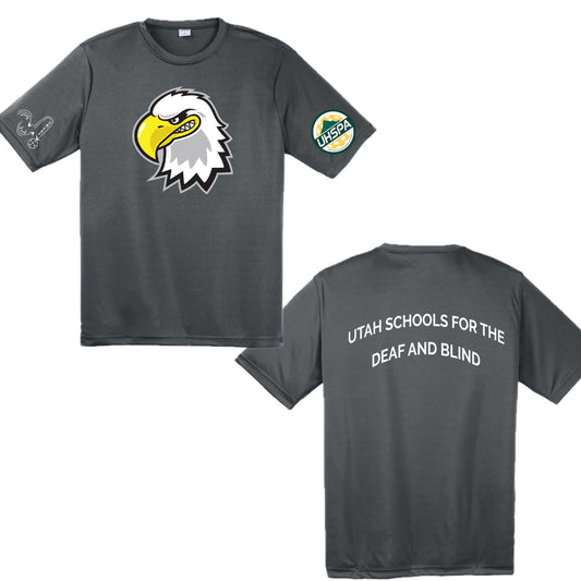 Utah Schools for the Deaf and Blind USHPA | Men's Short Sleeve Crewneck T-Shirts | 100% Polyester