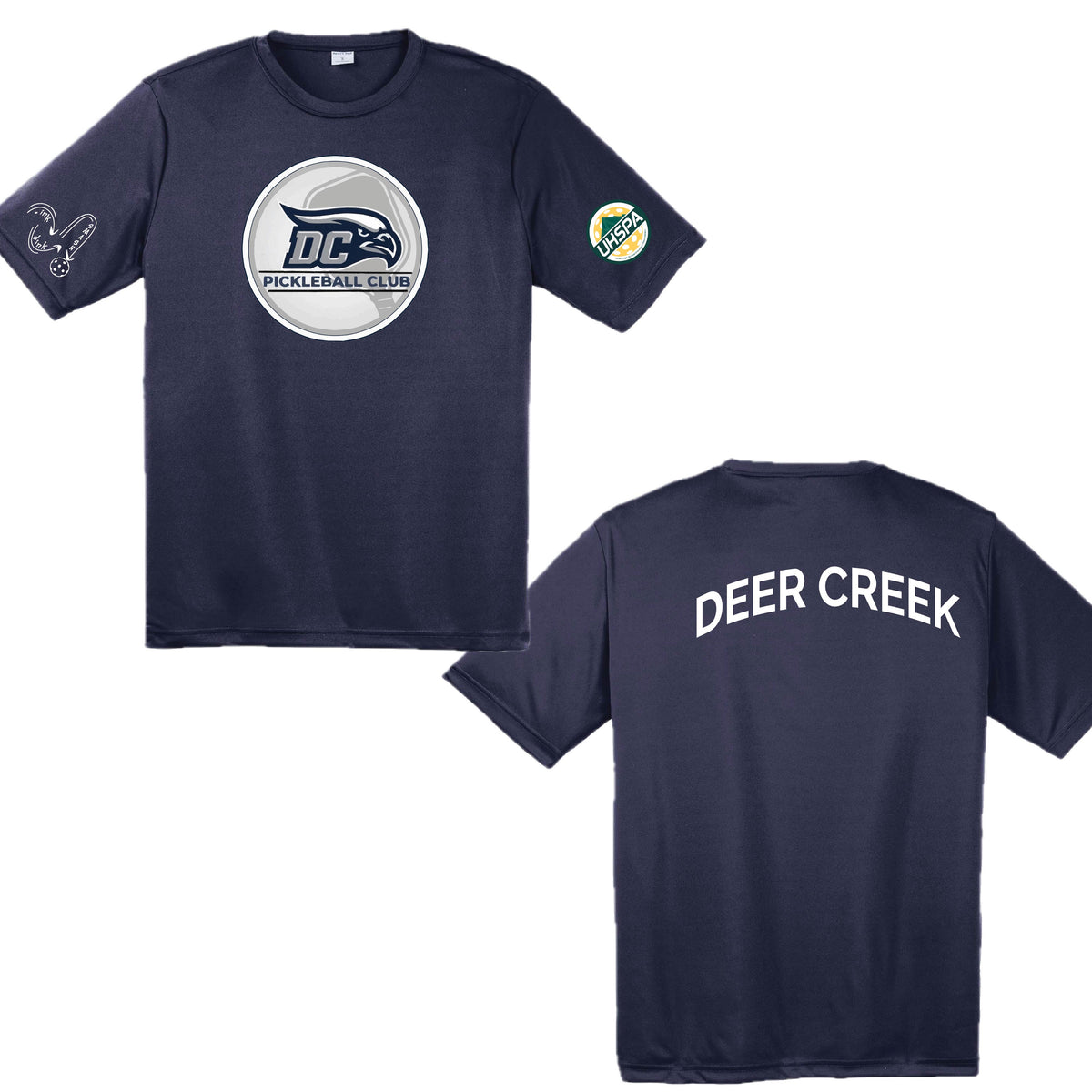 Deer Creek High USHPA | Men's Short Sleeve Crewneck T-Shirts | 100% Polyester