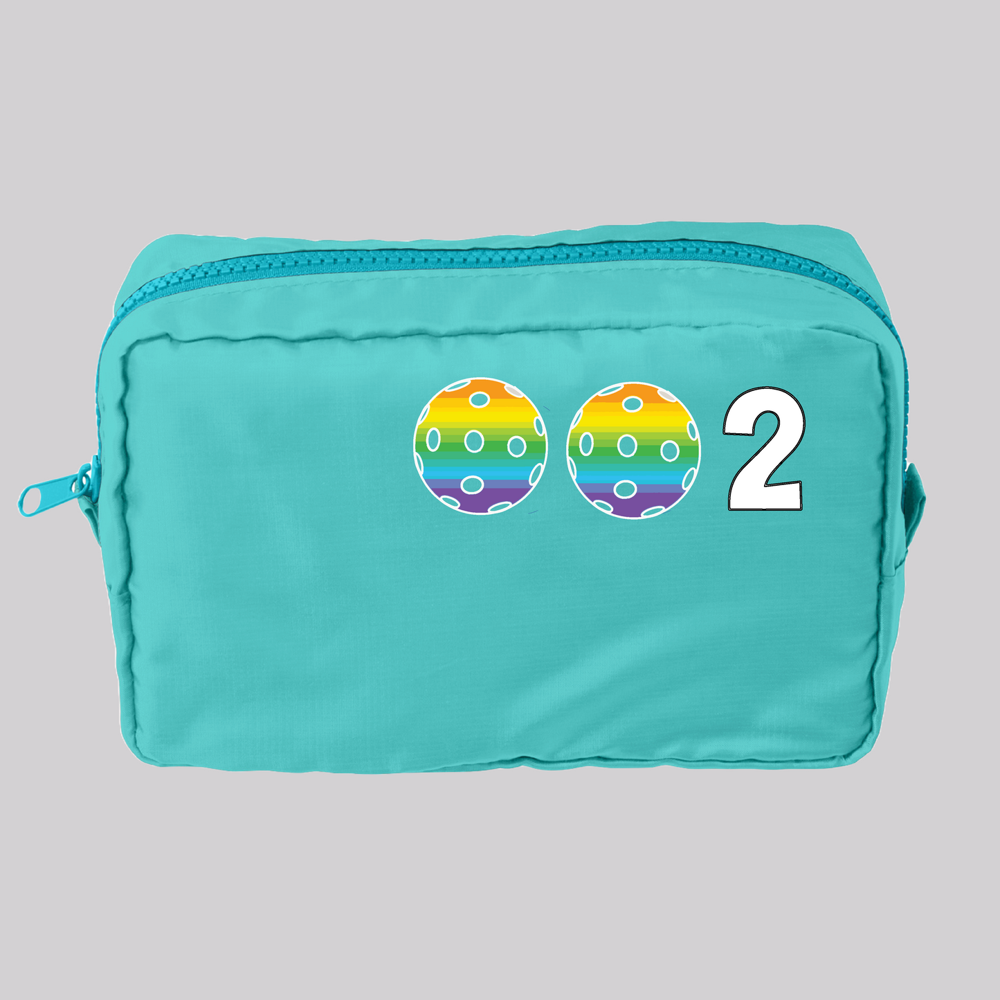 002 Pickleball (Customizable) | Pickleball Dimensional Pouch Bag | Small Size Court Dimensional Bag