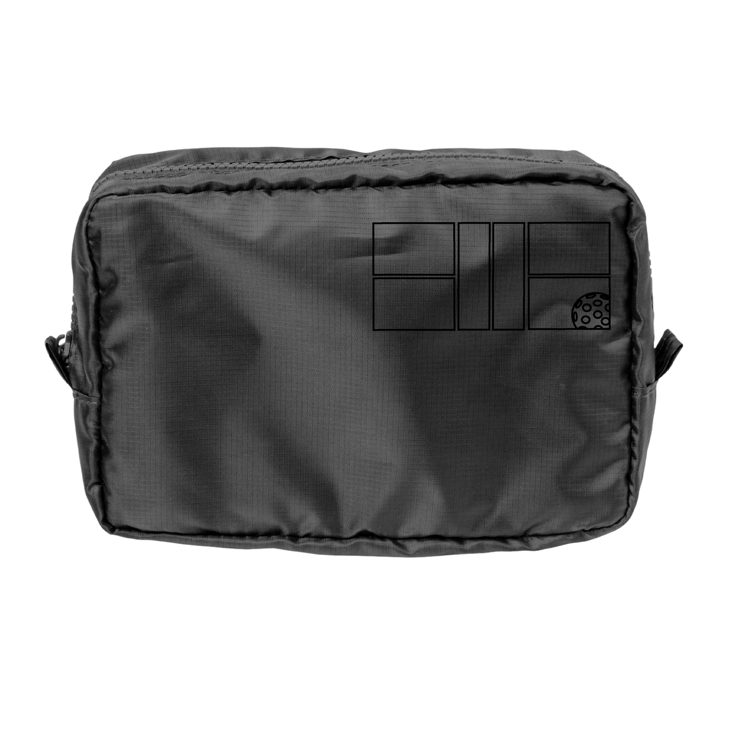 Pickleball Court (Black) | Pickleball Dimensional Pouch Bag | Small Size Court Dimensional Bag