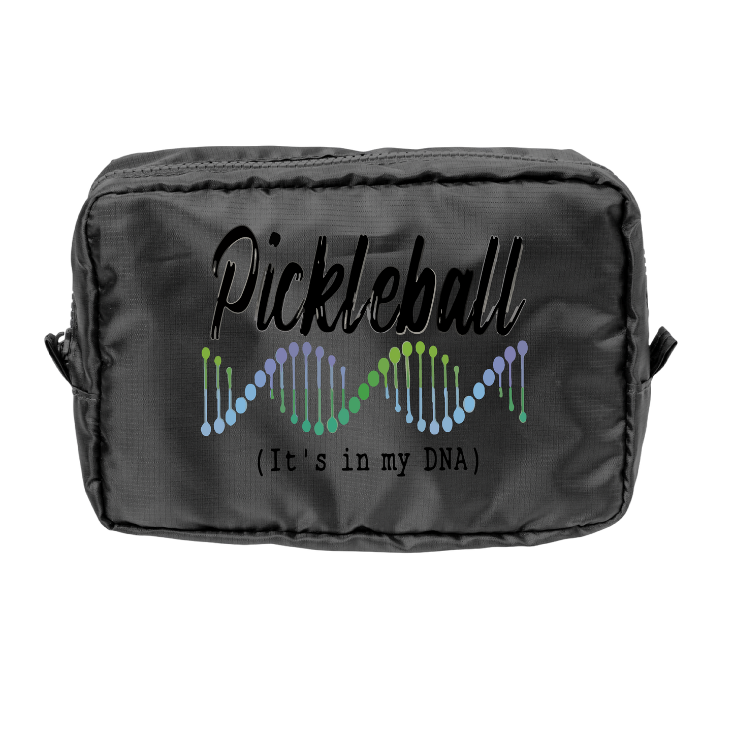 Pickleball Is In My DNA | Pickleball Dimensional Pouch Bag | Small Size Court Dimensional Bag