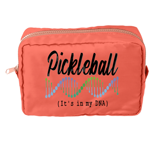 Pickleball Is In My DNA | Pickleball Dimensional Pouch Bag | Small Size Court Dimensional Bag