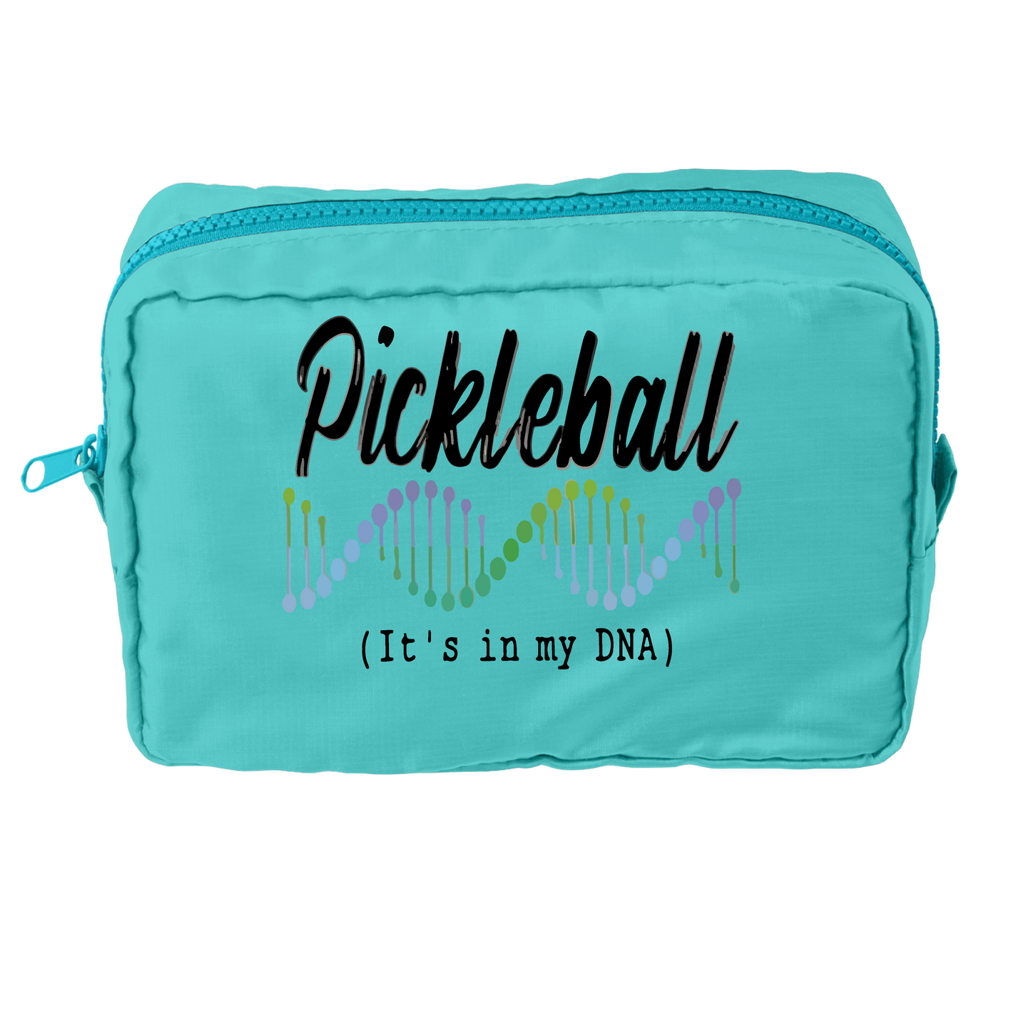 Pickleball Is In My DNA | Pickleball Dimensional Pouch Bag | Small Size Court Dimensional Bag