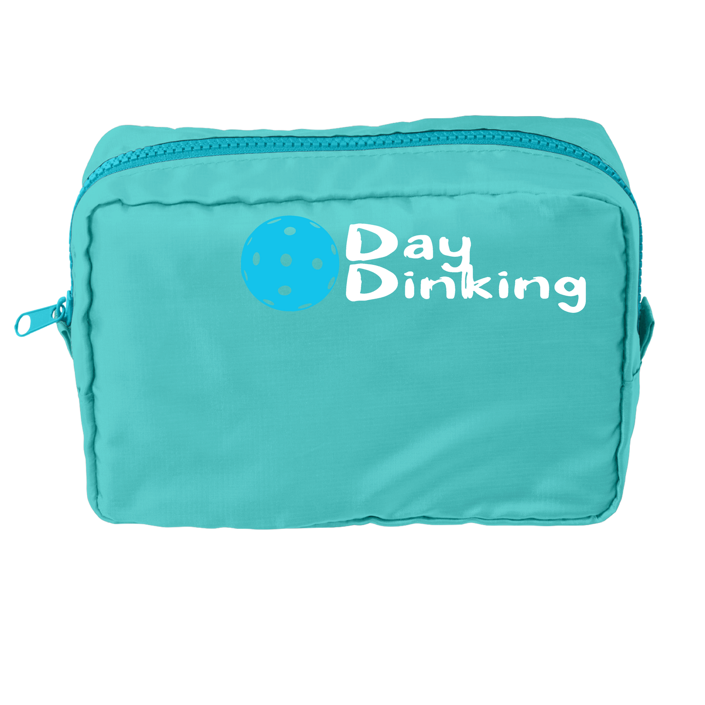 Day Dinking With Pickleballs (Customizable) | Pickleball Dimensional Pouch Bag | Small Size Court Dimensional Bag