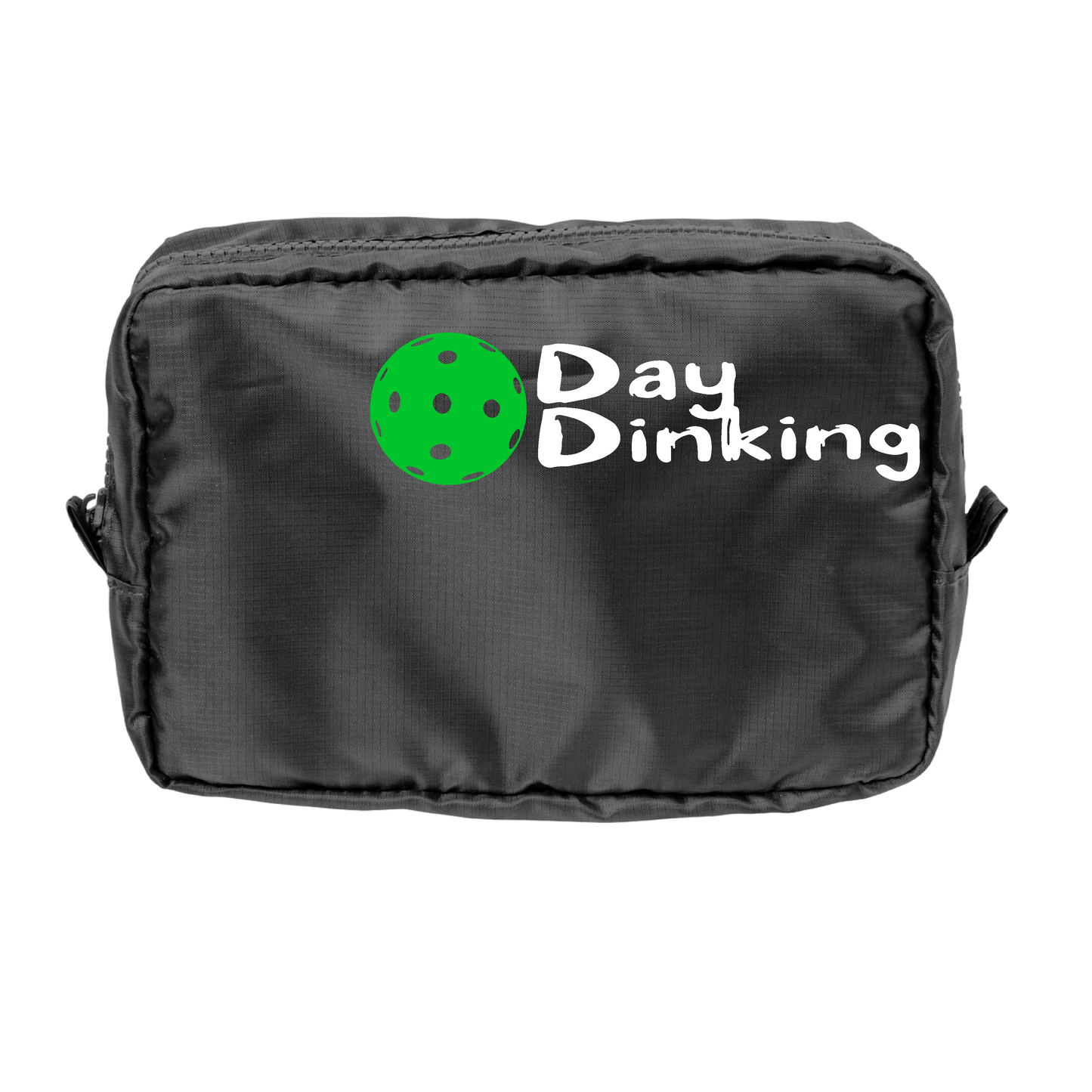 Day Dinking With Pickleballs (Customizable) | Pickleball Dimensional Pouch Bag | Small Size Court Dimensional Bag