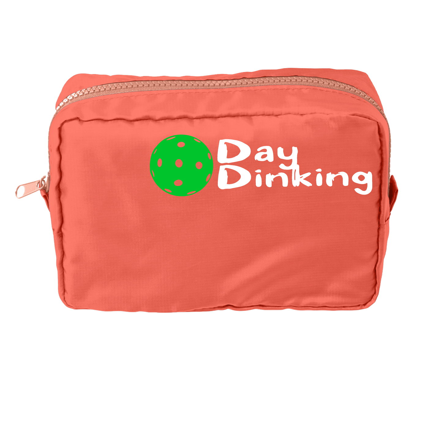 Day Dinking With Pickleballs (Customizable) | Pickleball Dimensional Pouch Bag | Small Size Court Dimensional Bag