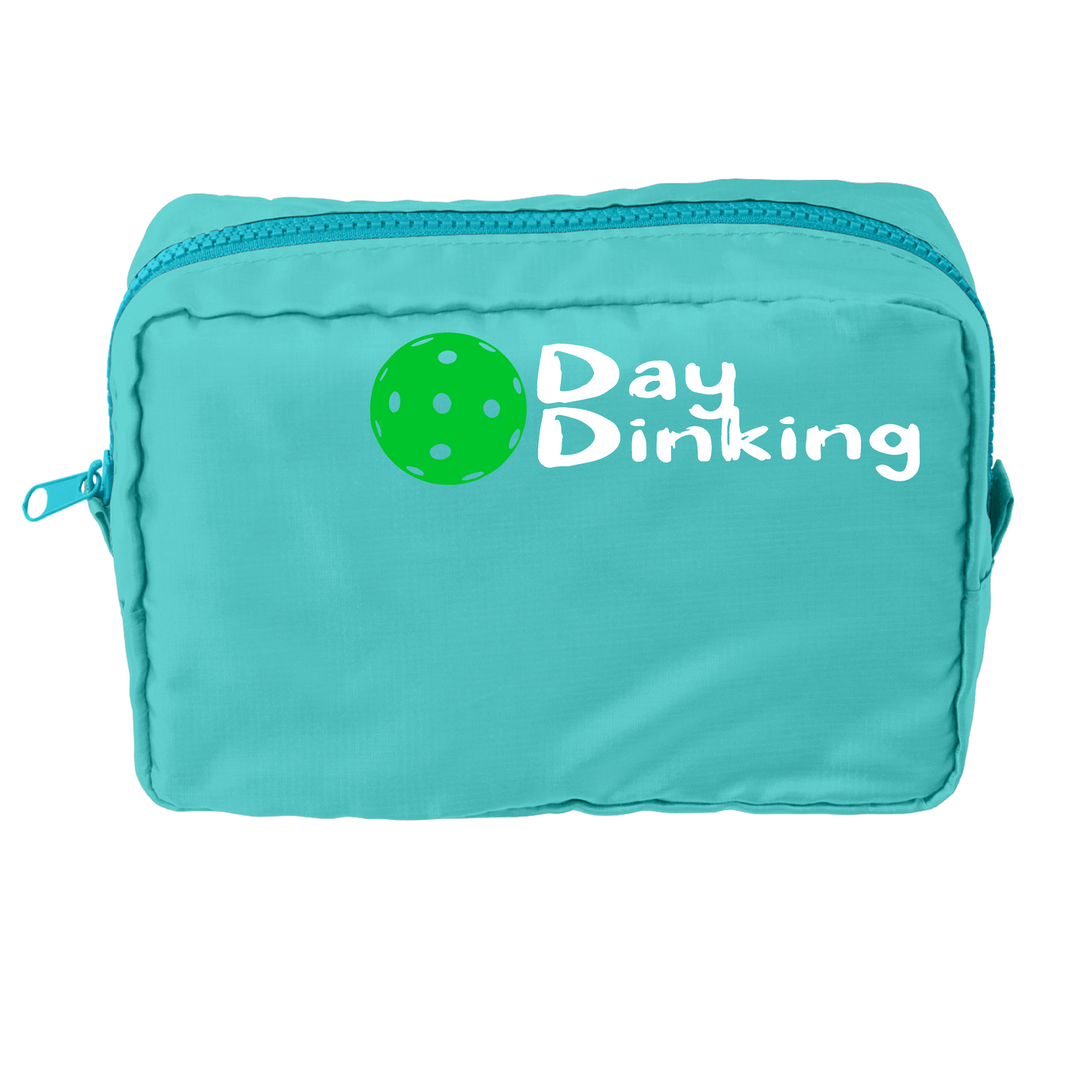 Day Dinking With Pickleballs (Customizable) | Pickleball Dimensional Pouch Bag | Small Size Court Dimensional Bag