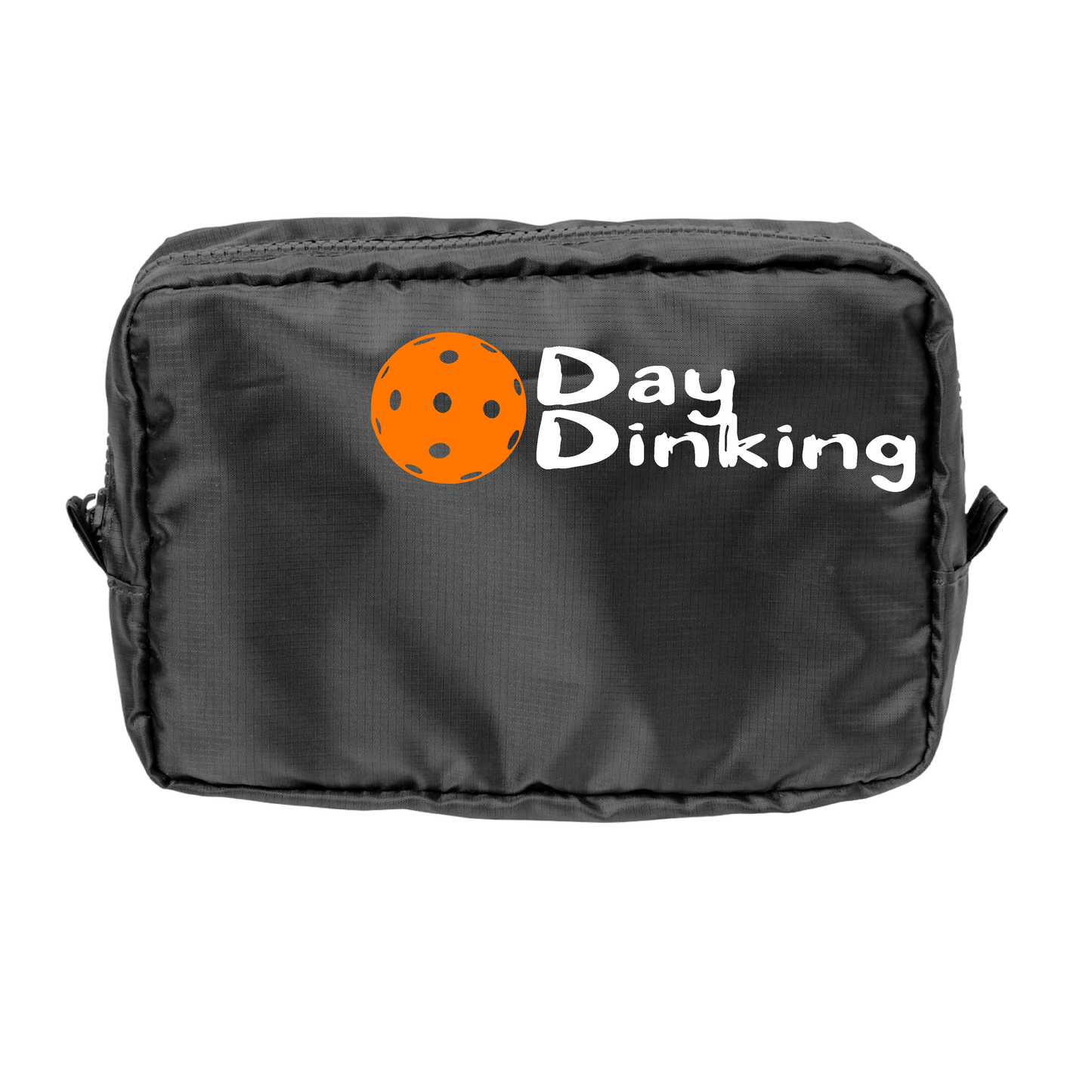 Day Dinking With Pickleballs (Customizable) | Pickleball Dimensional Pouch Bag | Small Size Court Dimensional Bag