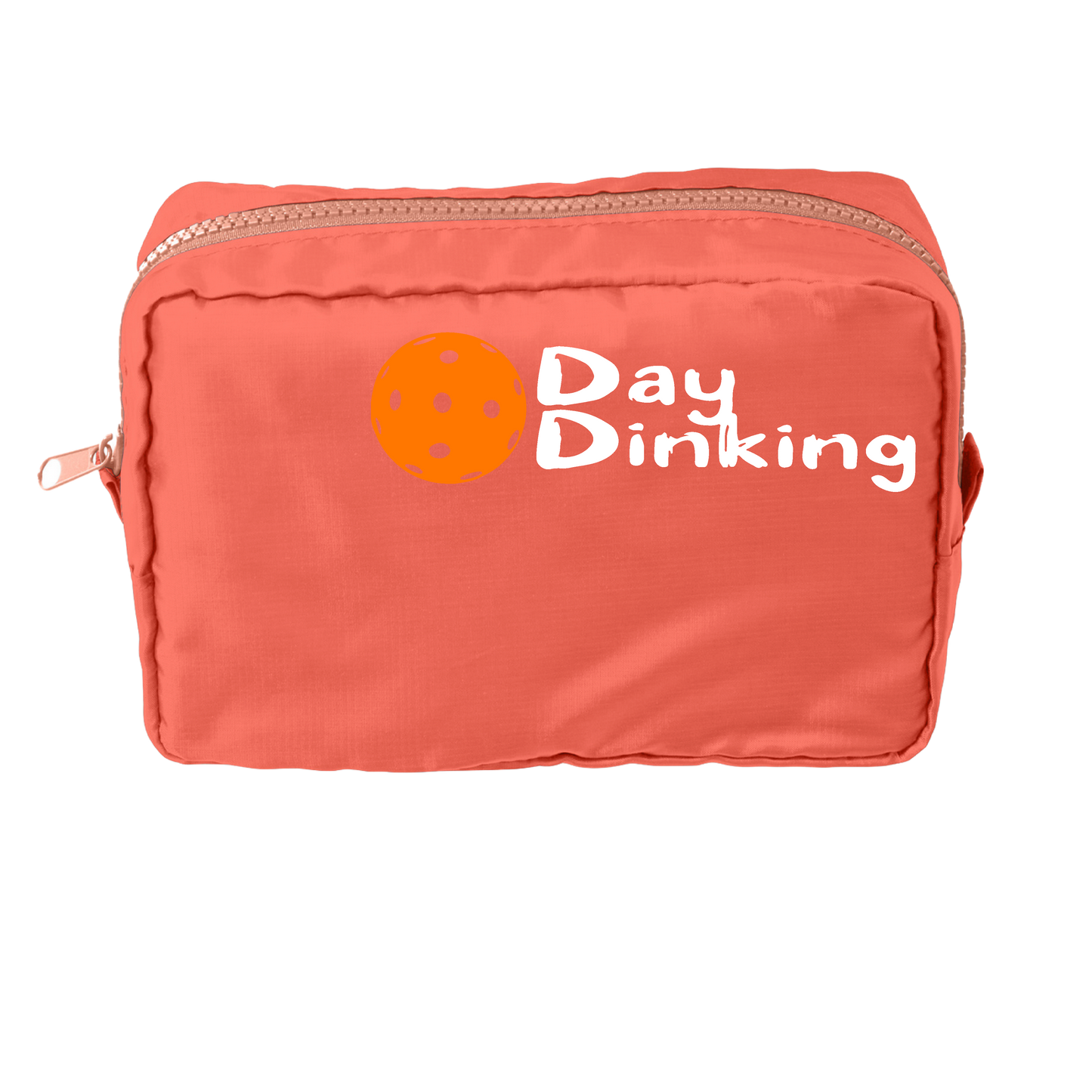 Day Dinking With Pickleballs (Customizable) | Pickleball Dimensional Pouch Bag | Small Size Court Dimensional Bag