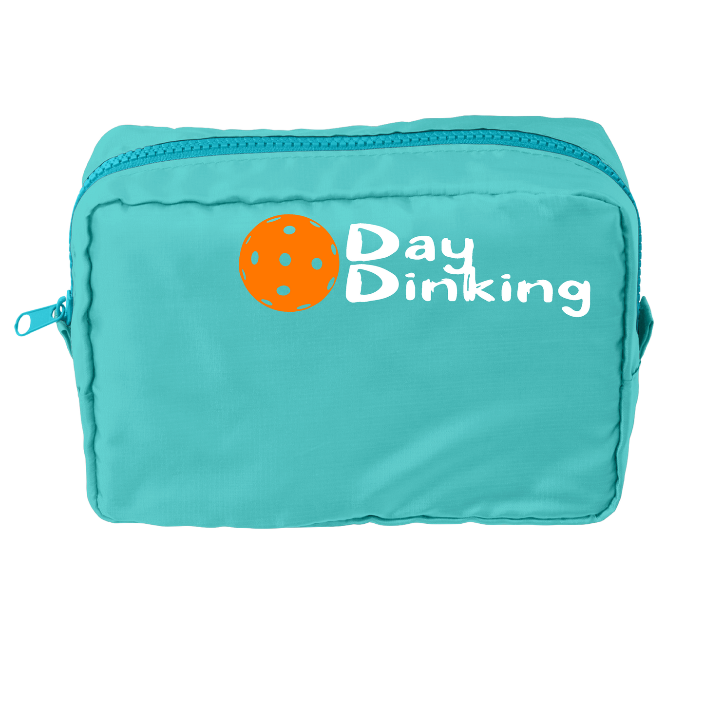 Day Dinking With Pickleballs (Customizable) | Pickleball Dimensional Pouch Bag | Small Size Court Dimensional Bag