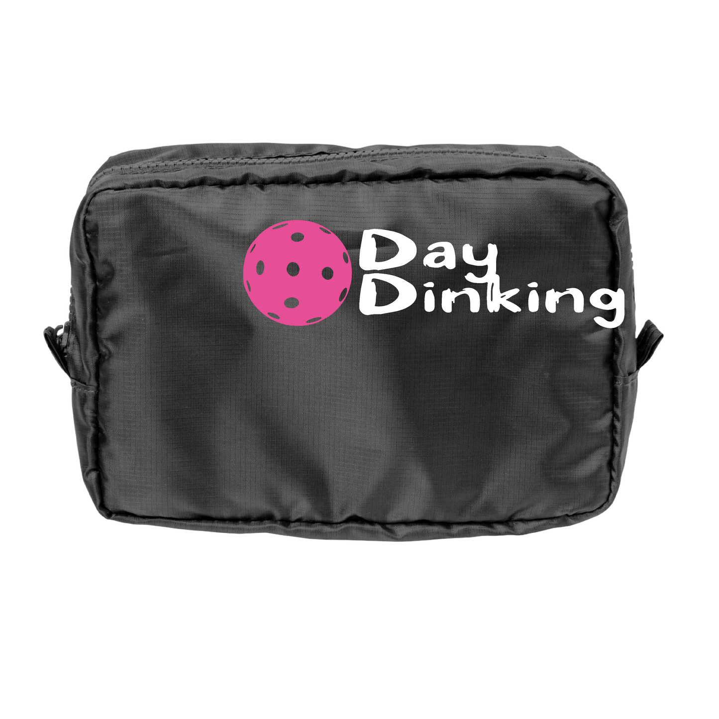 Day Dinking With Pickleballs (Customizable) | Pickleball Dimensional Pouch Bag | Small Size Court Dimensional Bag