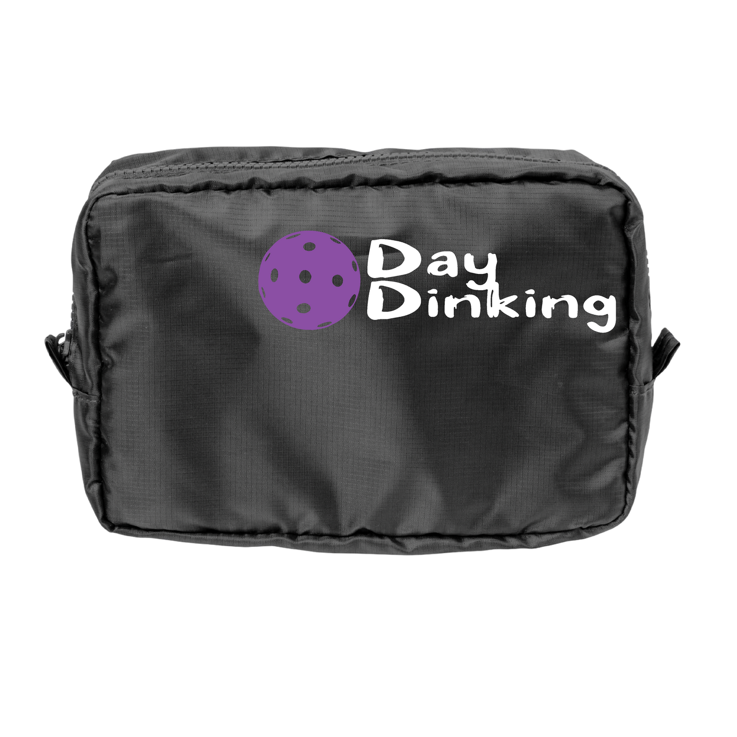 Day Dinking With Pickleballs (Customizable) | Pickleball Dimensional Pouch Bag | Small Size Court Dimensional Bag