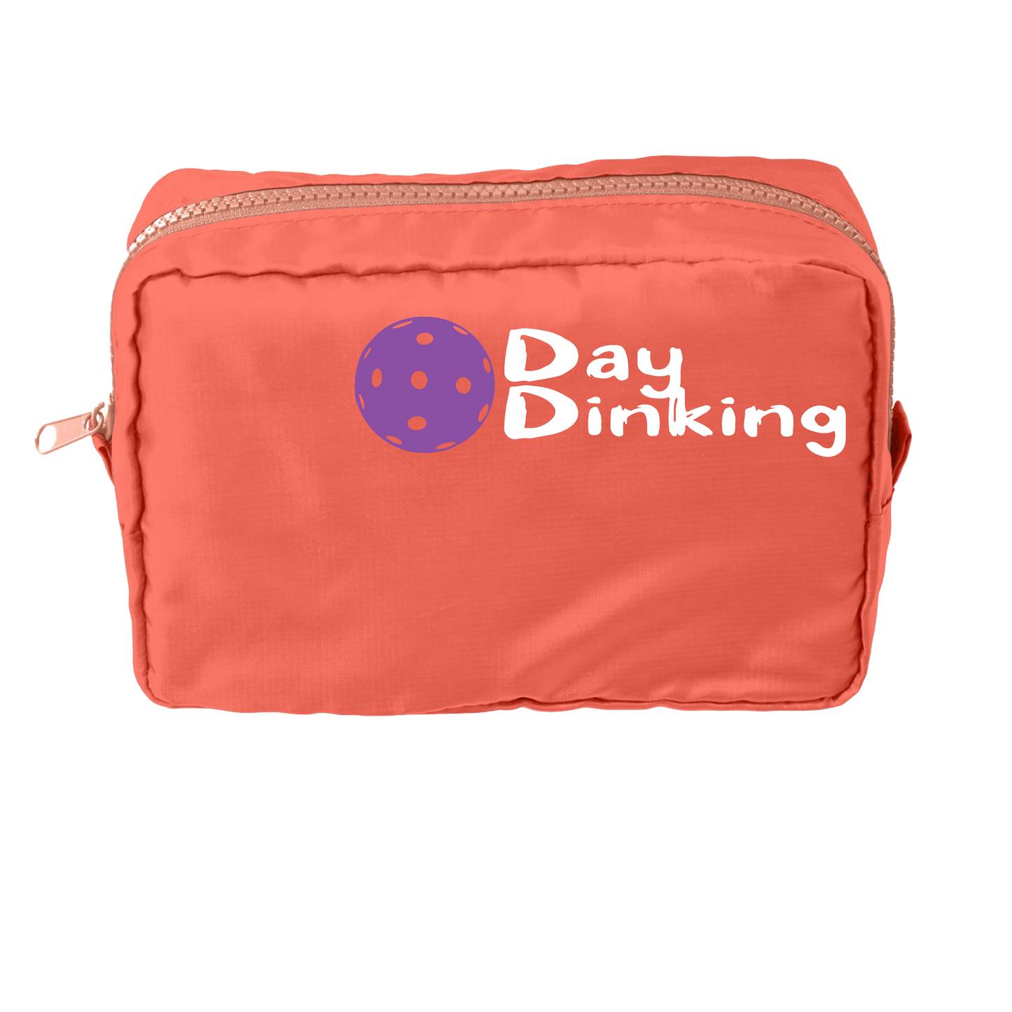 Day Dinking With Pickleballs (Customizable) | Pickleball Dimensional Pouch Bag | Small Size Court Dimensional Bag