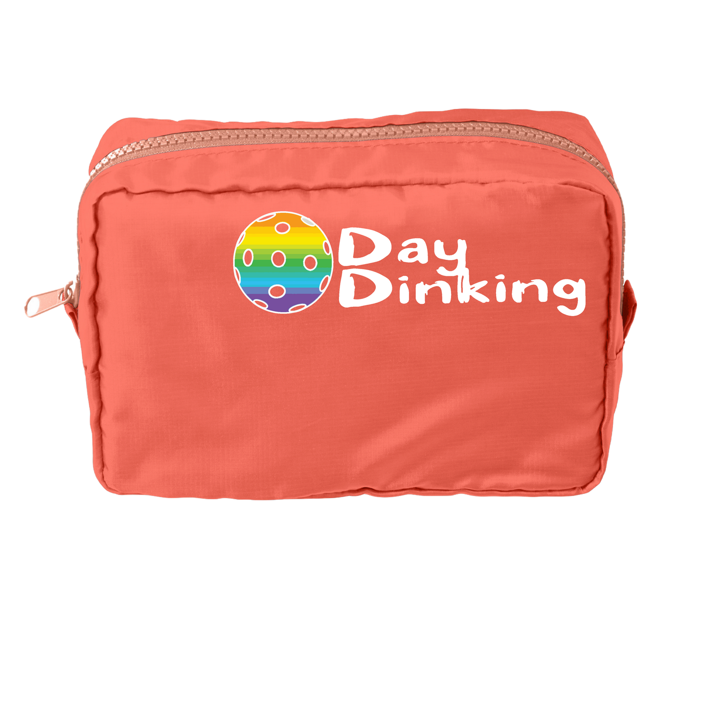 Day Dinking With Pickleballs (Customizable) | Pickleball Dimensional Pouch Bag | Small Size Court Dimensional Bag