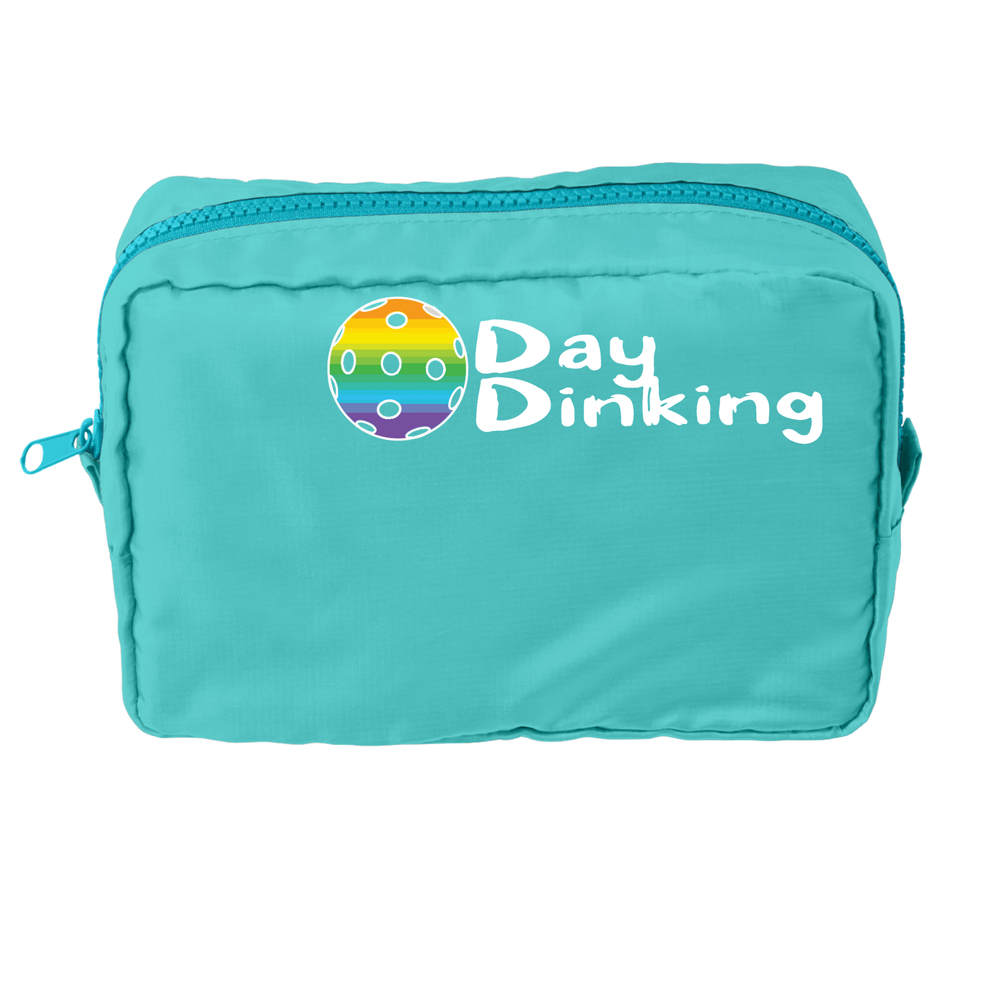 Day Dinking With Pickleballs (Customizable) | Pickleball Dimensional Pouch Bag | Small Size Court Dimensional Bag