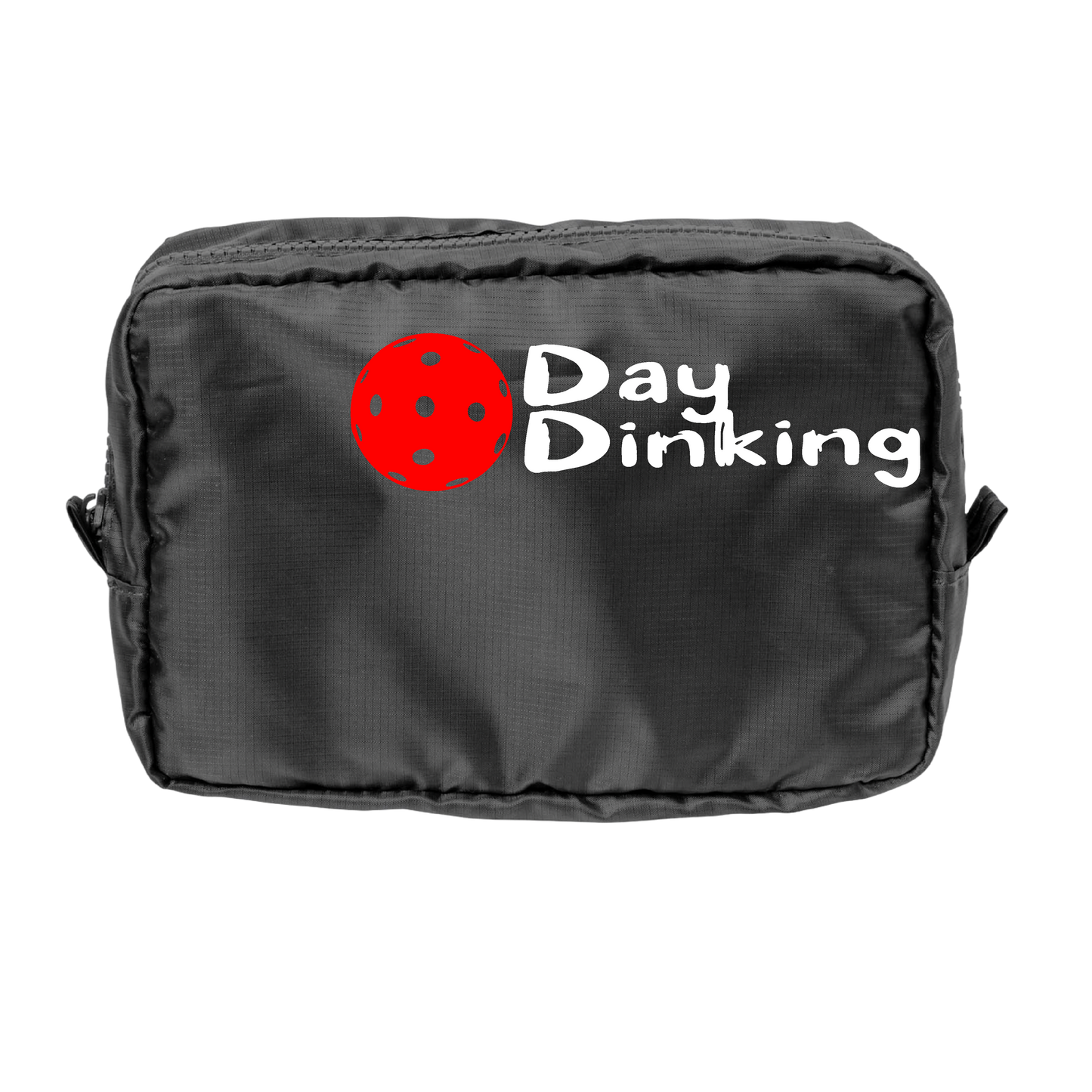 Day Dinking With Pickleballs (Customizable) | Pickleball Dimensional Pouch Bag | Small Size Court Dimensional Bag