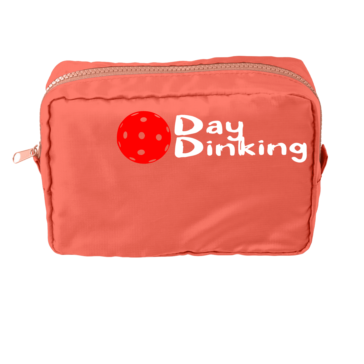 Day Dinking With Pickleballs (Customizable) | Pickleball Dimensional Pouch Bag | Small Size Court Dimensional Bag