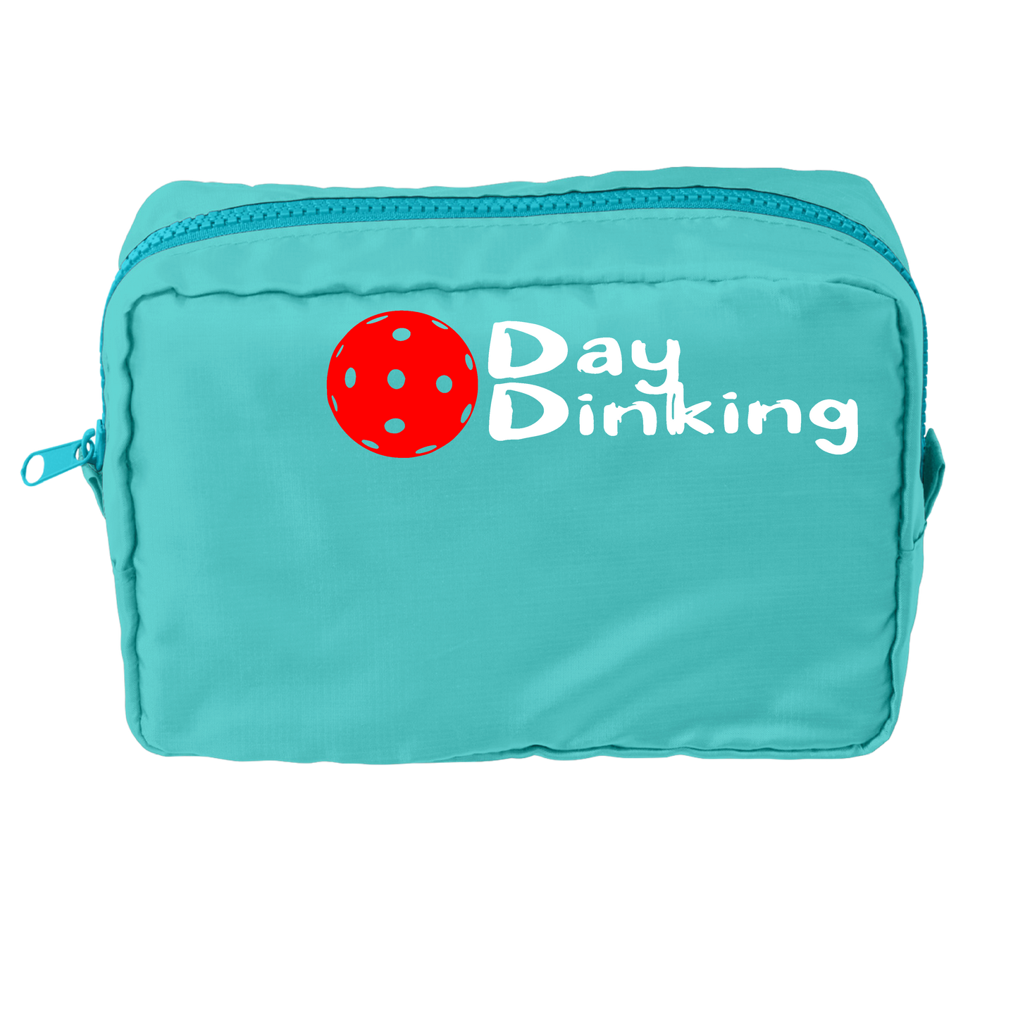 Day Dinking With Pickleballs (Customizable) | Pickleball Dimensional Pouch Bag | Small Size Court Dimensional Bag