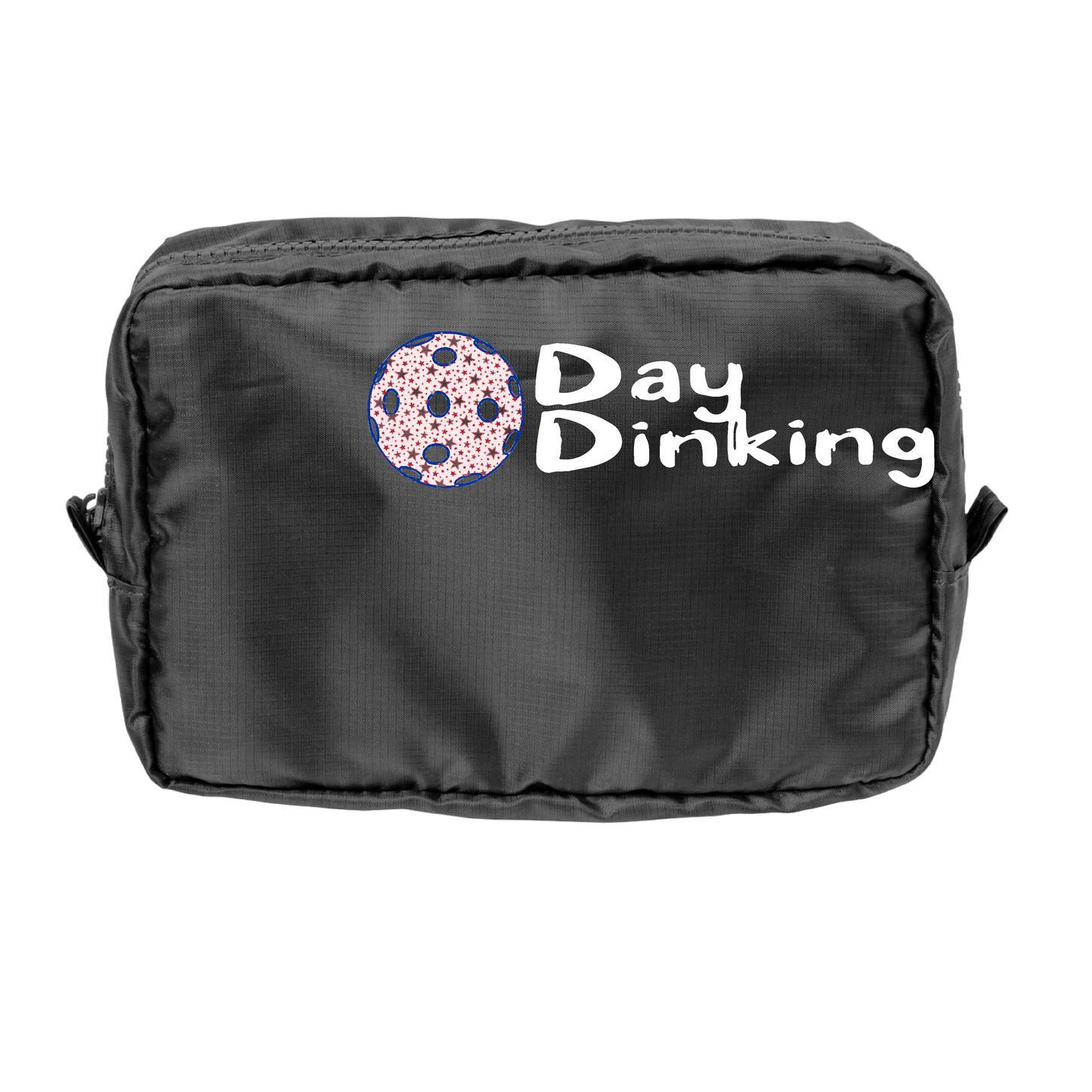 Day Dinking With Pickleballs (Customizable) | Pickleball Dimensional Pouch Bag | Small Size Court Dimensional Bag