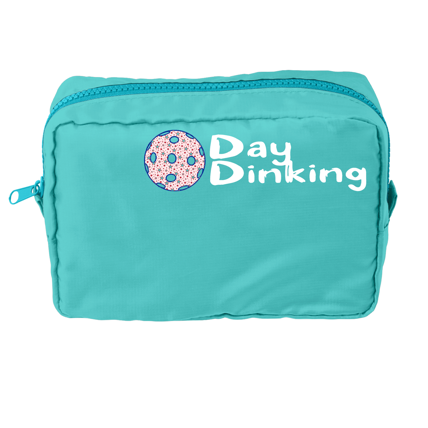 Day Dinking With Pickleballs (Customizable) | Pickleball Dimensional Pouch Bag | Small Size Court Dimensional Bag