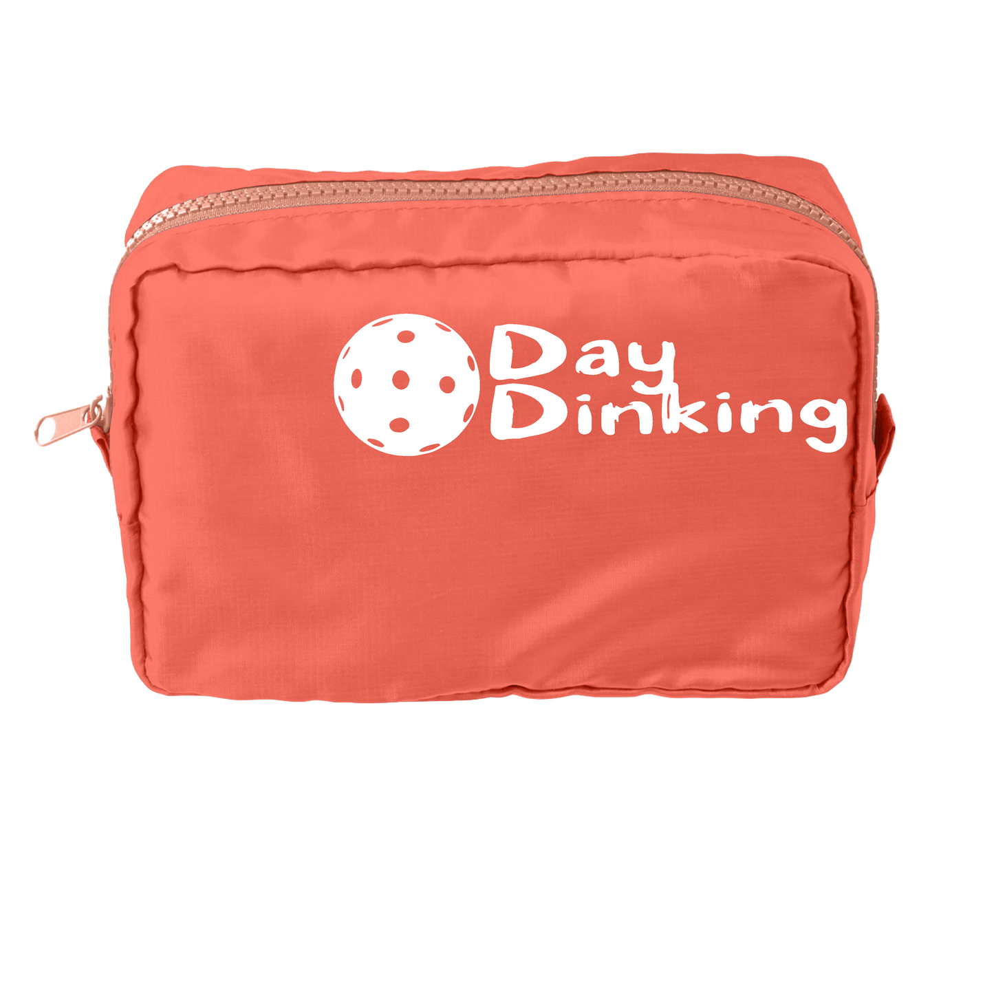 Day Dinking With Pickleballs (Customizable) | Pickleball Dimensional Pouch Bag | Small Size Court Dimensional Bag