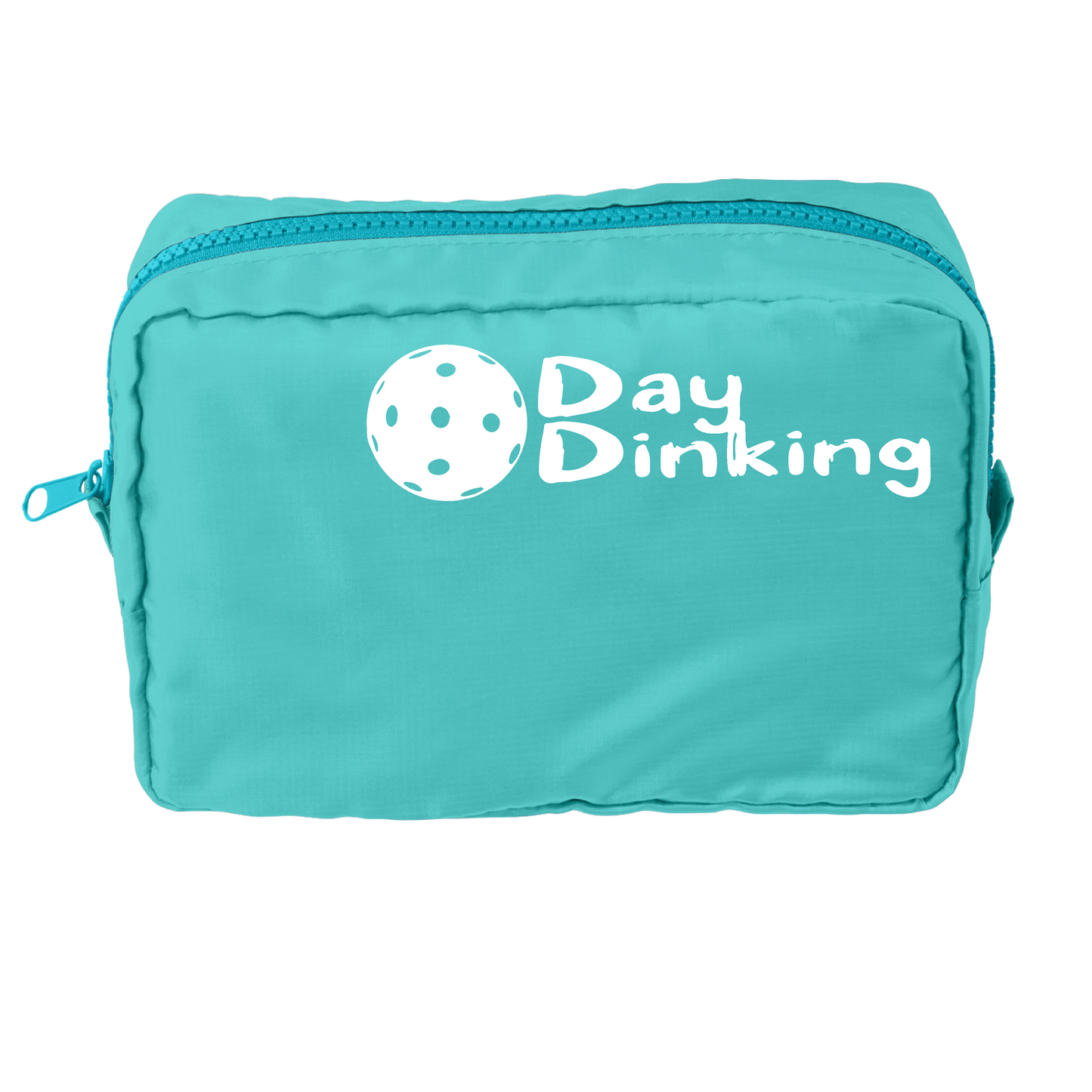 Day Dinking With Pickleballs (Customizable) | Pickleball Dimensional Pouch Bag | Small Size Court Dimensional Bag