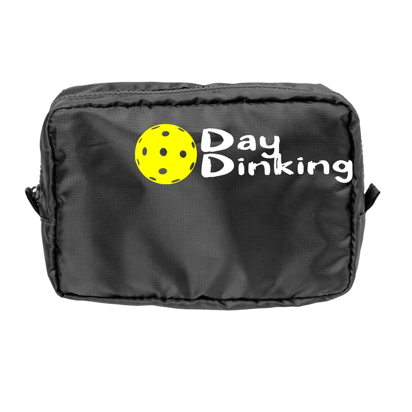 Day Dinking With Pickleballs (Customizable) | Pickleball Dimensional Pouch Bag | Small Size Court Dimensional Bag