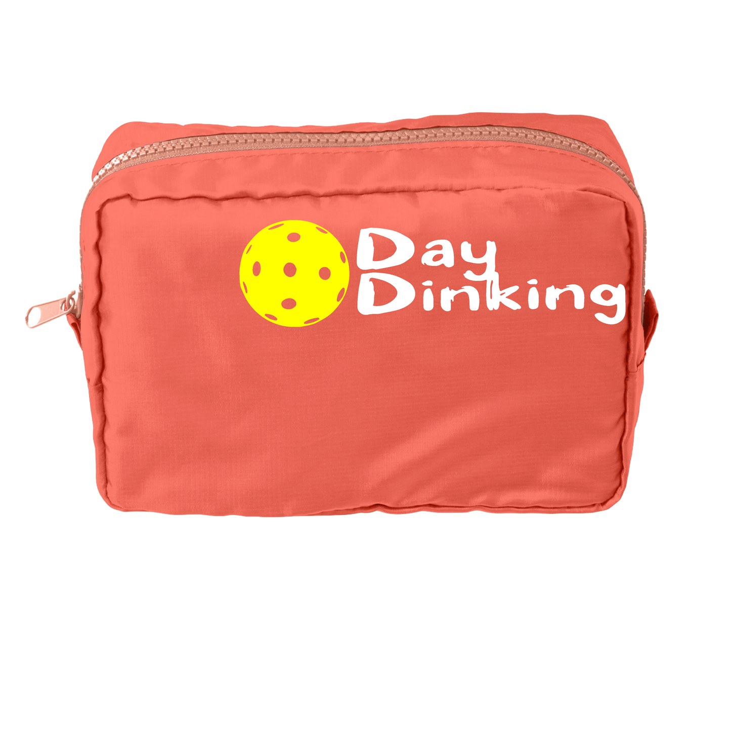 Day Dinking With Pickleballs (Customizable) | Pickleball Dimensional Pouch Bag | Small Size Court Dimensional Bag