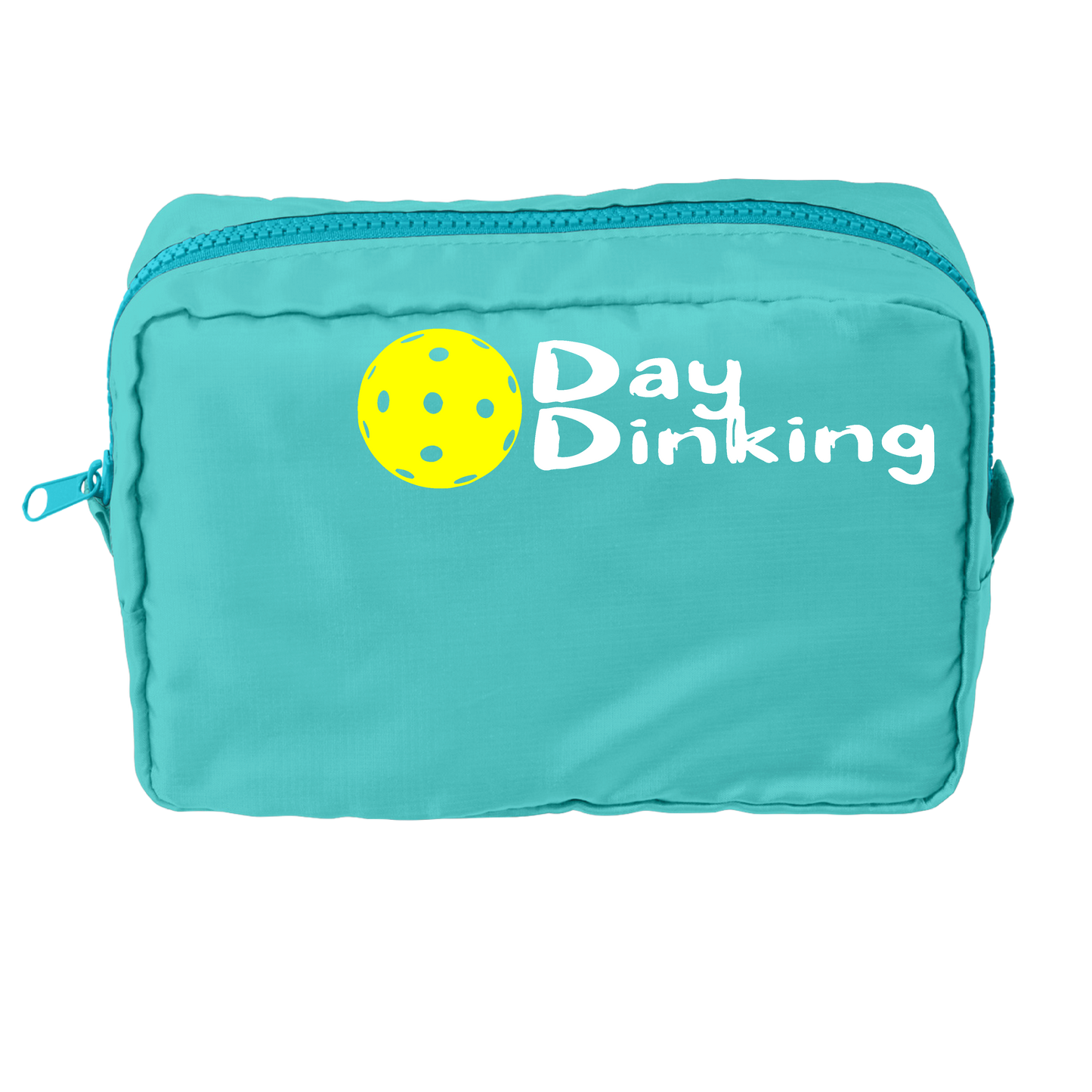 Day Dinking With Pickleballs (Customizable) | Pickleball Dimensional Pouch Bag | Small Size Court Dimensional Bag