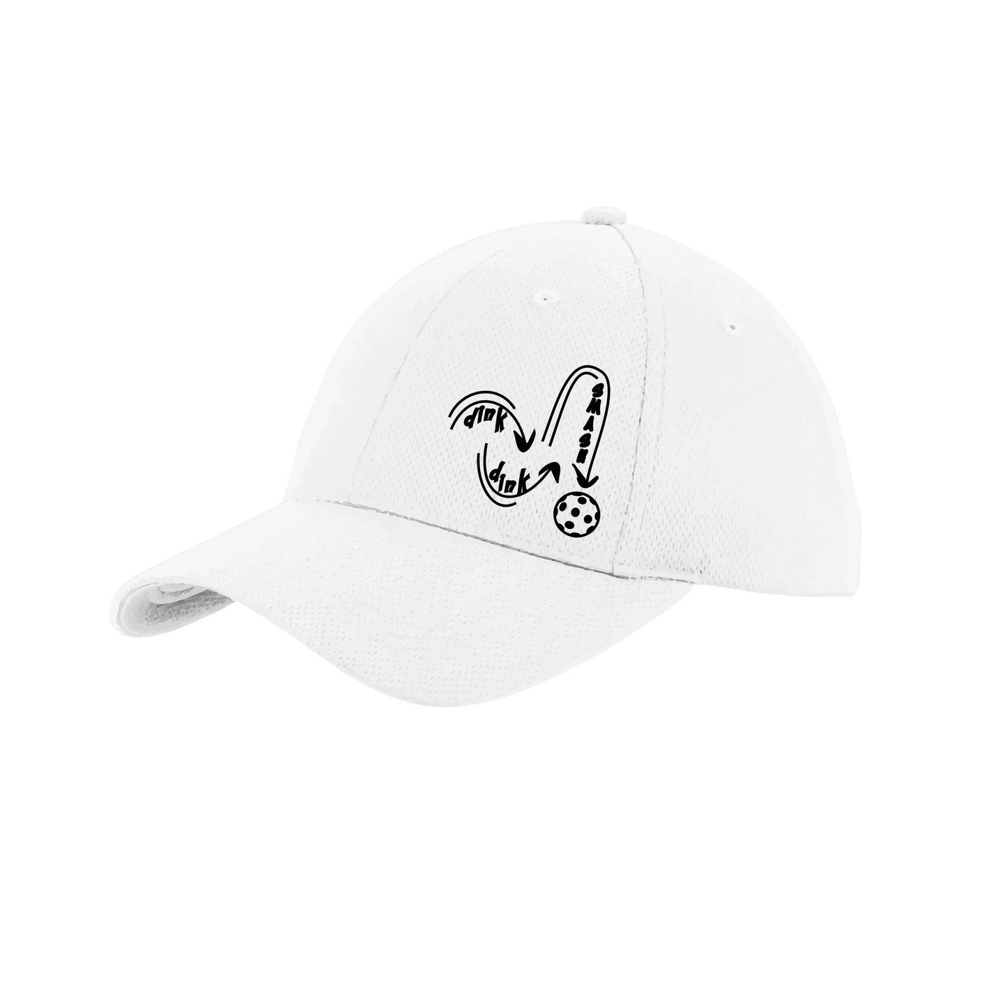 Dink Dink Smash (Black) Custom | Pickleball Hat | Moisture-Wicking 100% Polyester