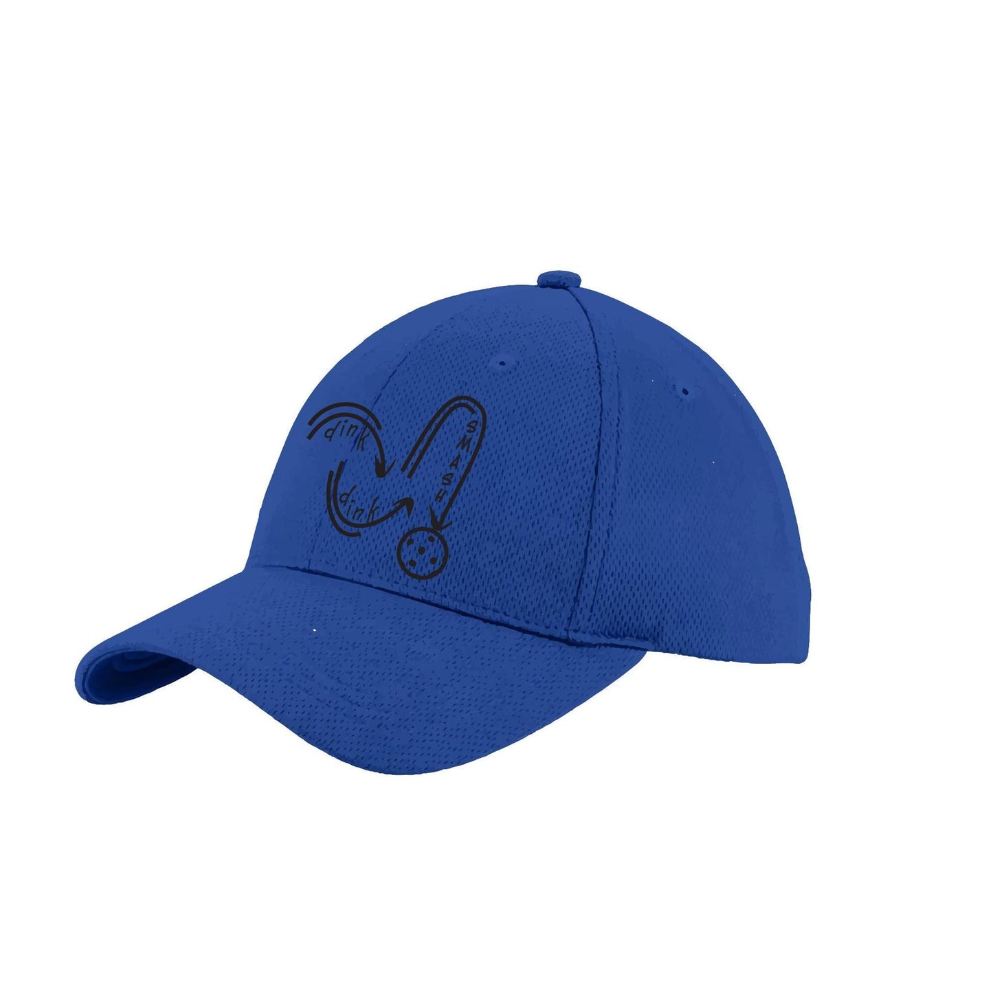Dink Dink Smash (Black) Custom | Pickleball Hat | Moisture-Wicking 100% Polyester