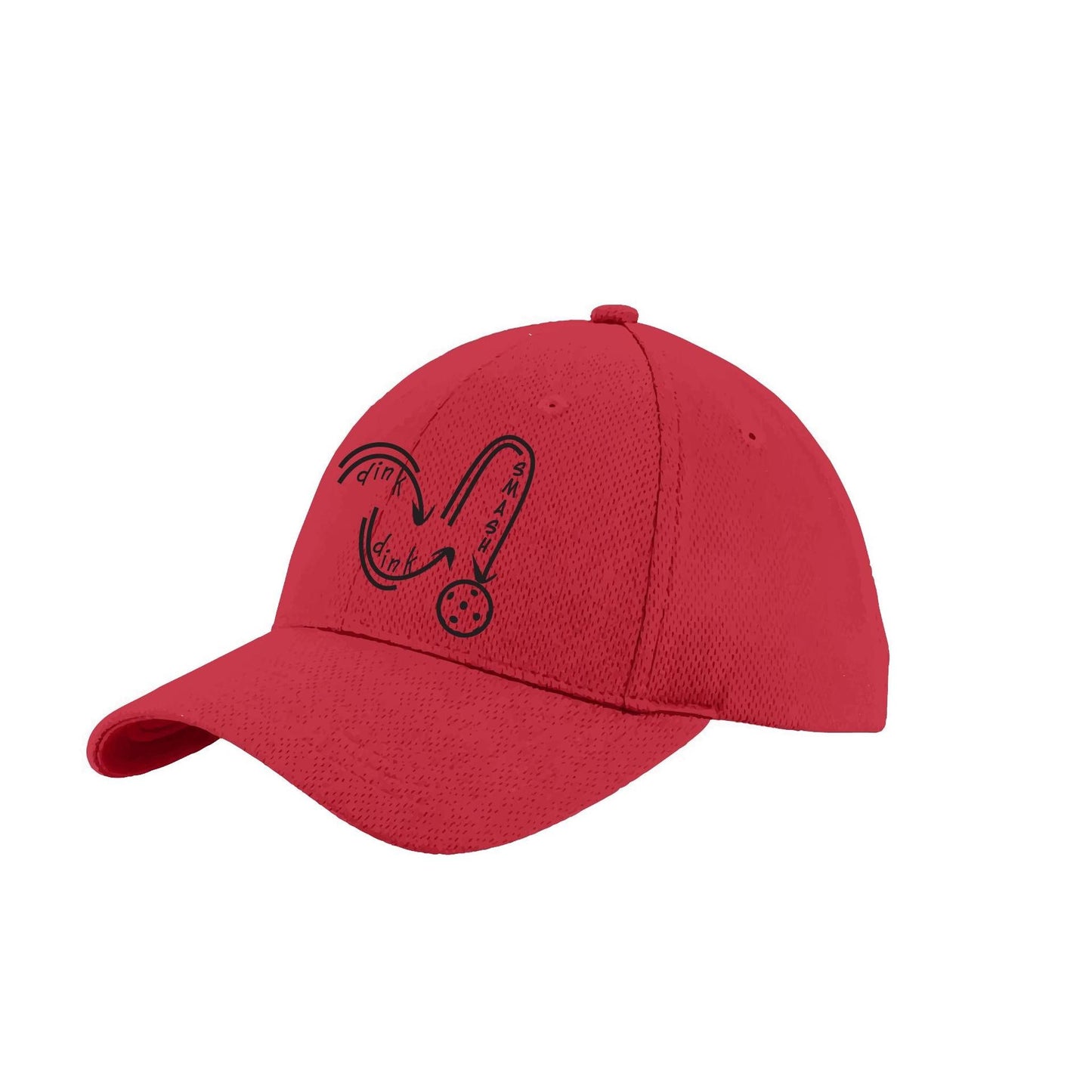 Dink Dink Smash (Black) Custom | Pickleball Hat | Moisture-Wicking 100% Polyester