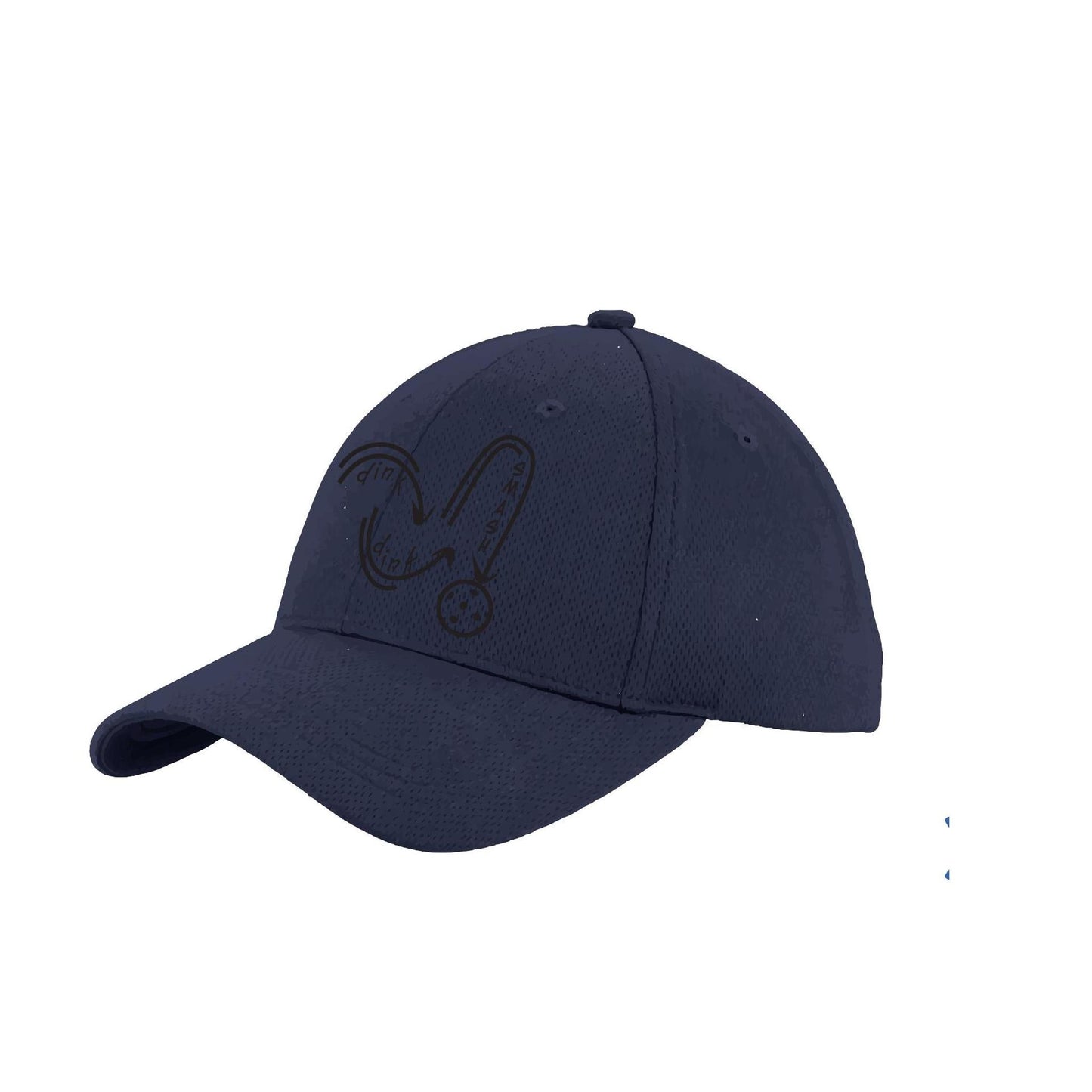 Dink Dink Smash (Black) Custom | Pickleball Hat | Moisture-Wicking 100% Polyester