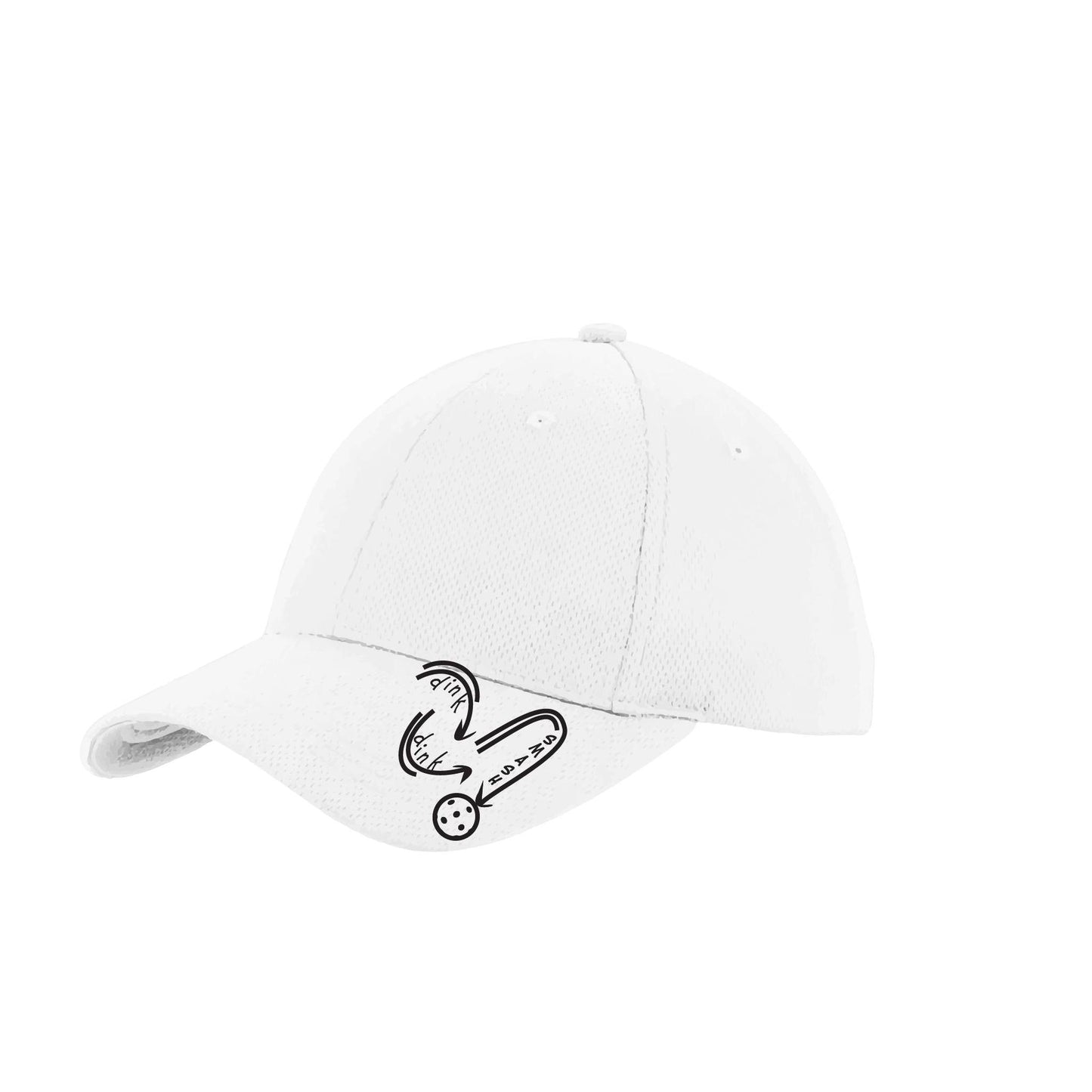 Dink Dink Smash (Black) Customizable | Pickleball Hat | Moisture-Wicking 100% Polyester