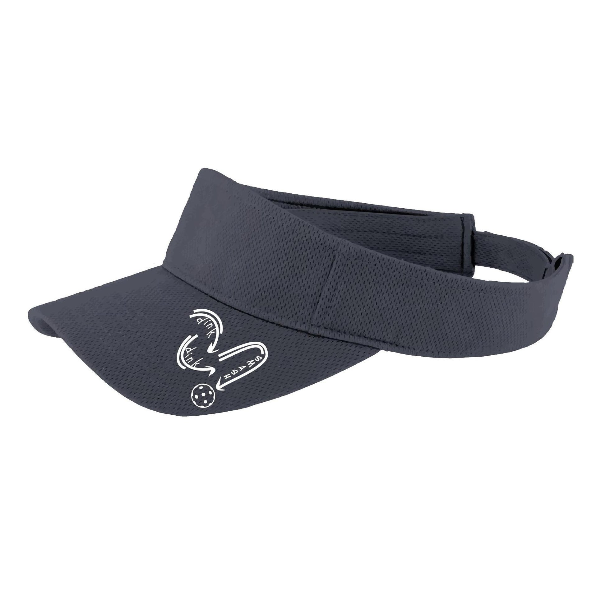 Dink Dink Smash (White) | Pickleball Visors | Moisture Wicking 100% Polyester