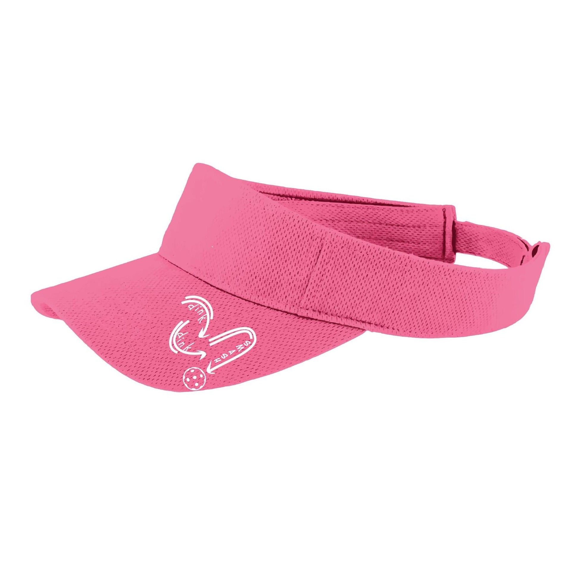 Dink Dink Smash (White) | Pickleball Visors | Moisture Wicking 100% Polyester