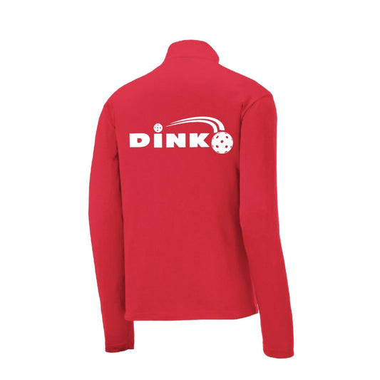 Dink | Men's 1/4 Zip Long Sleeve Pullover Athletic Performance Shirt | 100% Polyester