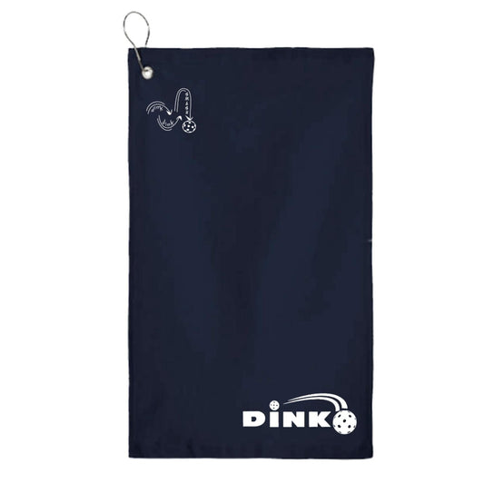 Dink | Pickleball Court Towels | Grommeted 100% Cotton Terry Velour