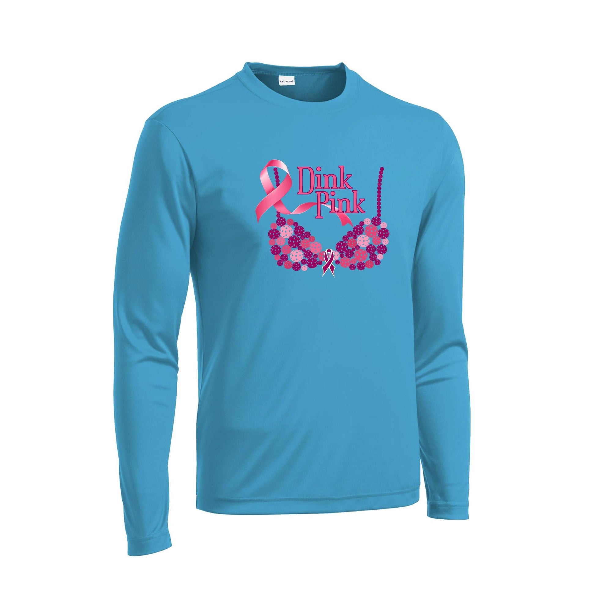 Dink Pink | Men's Long Sleeve Athletic Performance T-Shirt | 100% Polyester
