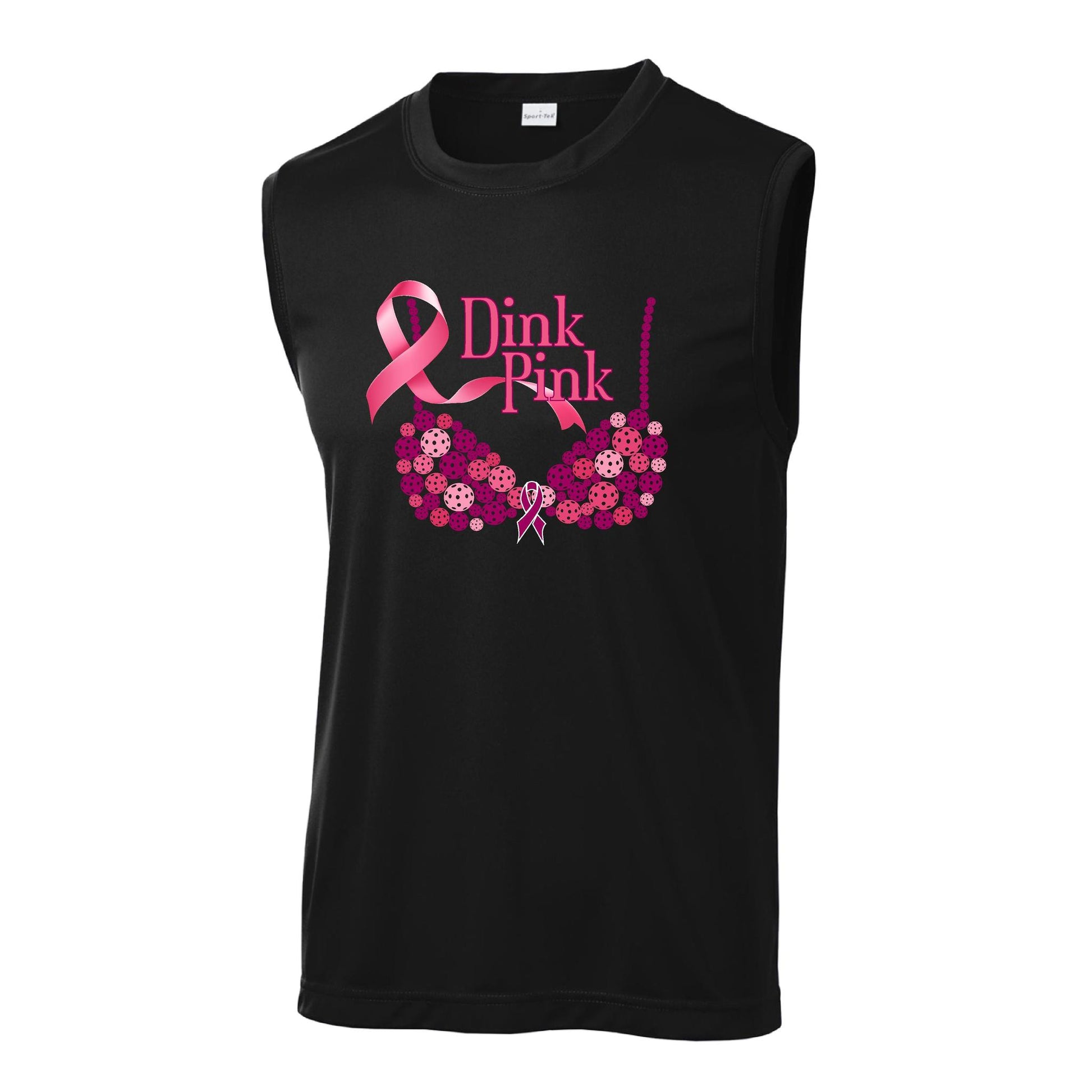 Dink Pink | Men's Sleeveless Athletic Performance T-Shirt | 100% Polyester
