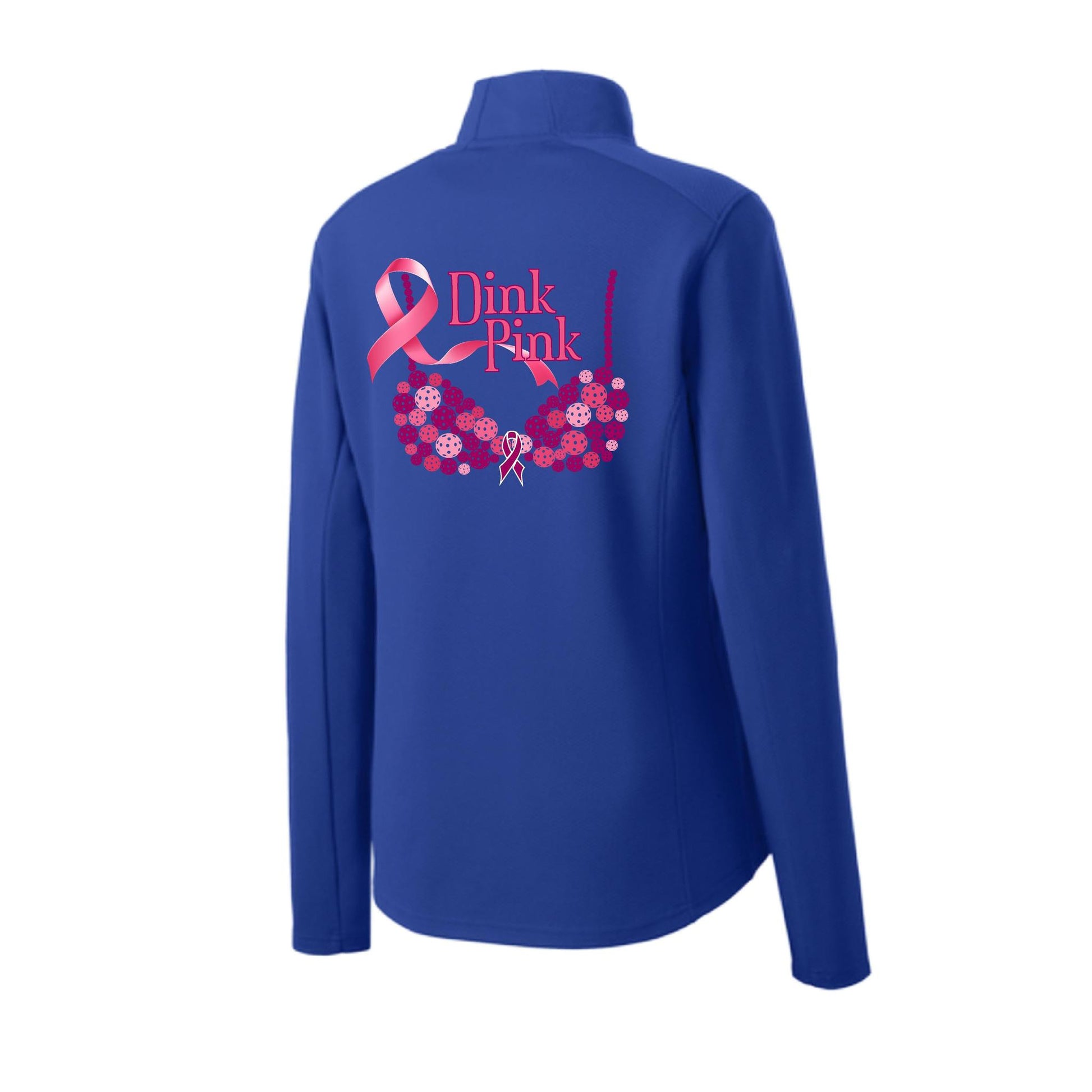Dink Pink | Women's 1/4 Zip Pickleball Performance Pullover Shirt | 100% Polyester