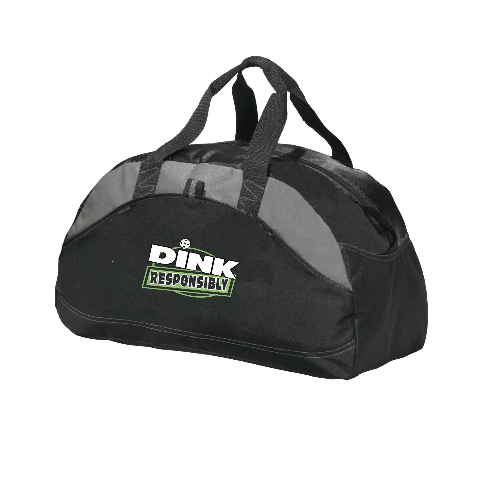 Dink Responsibly | Pickleball Sports Duffel | Medium Size Court Bag