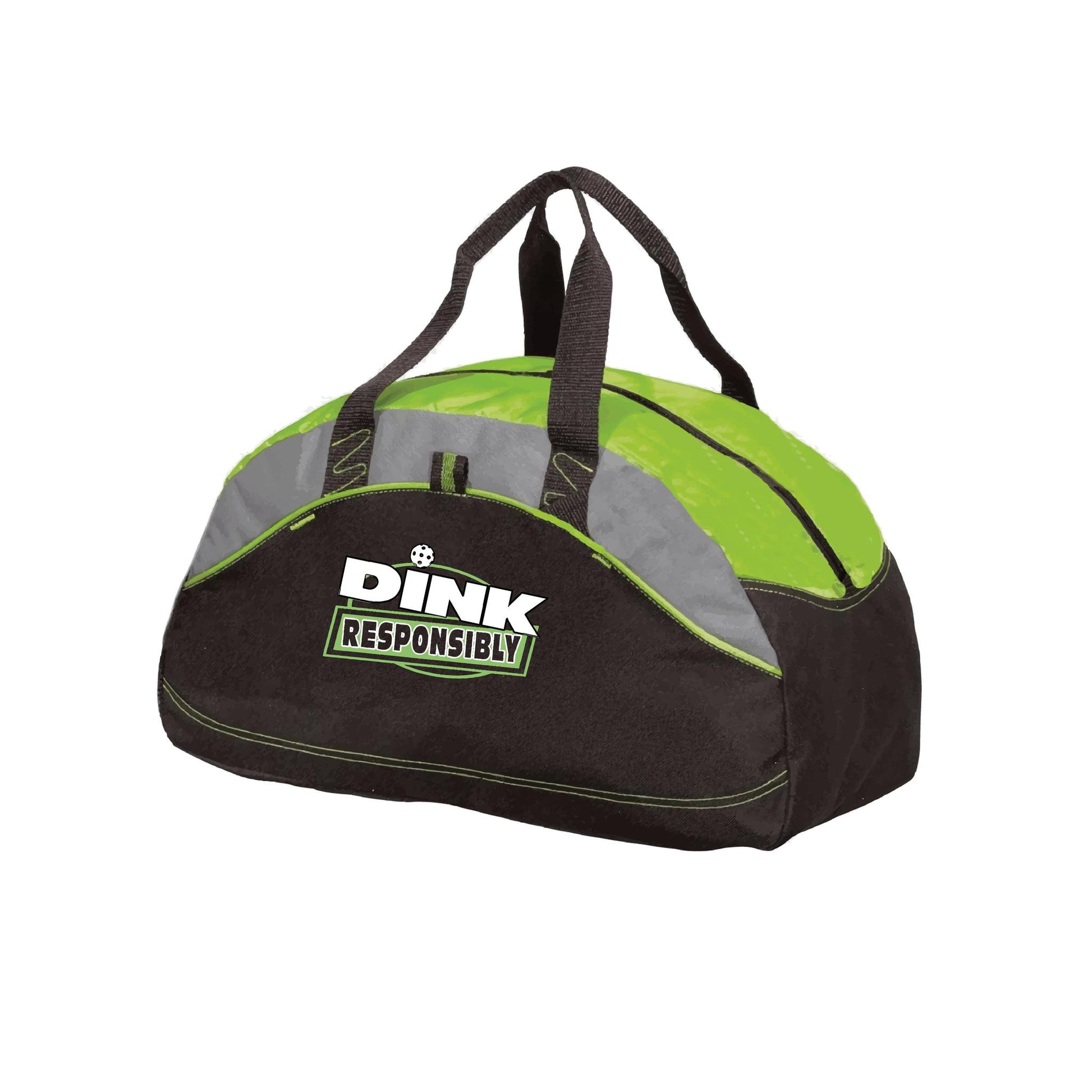 Dink Responsibly | Pickleball Sports Duffel | Medium Size Court Bag