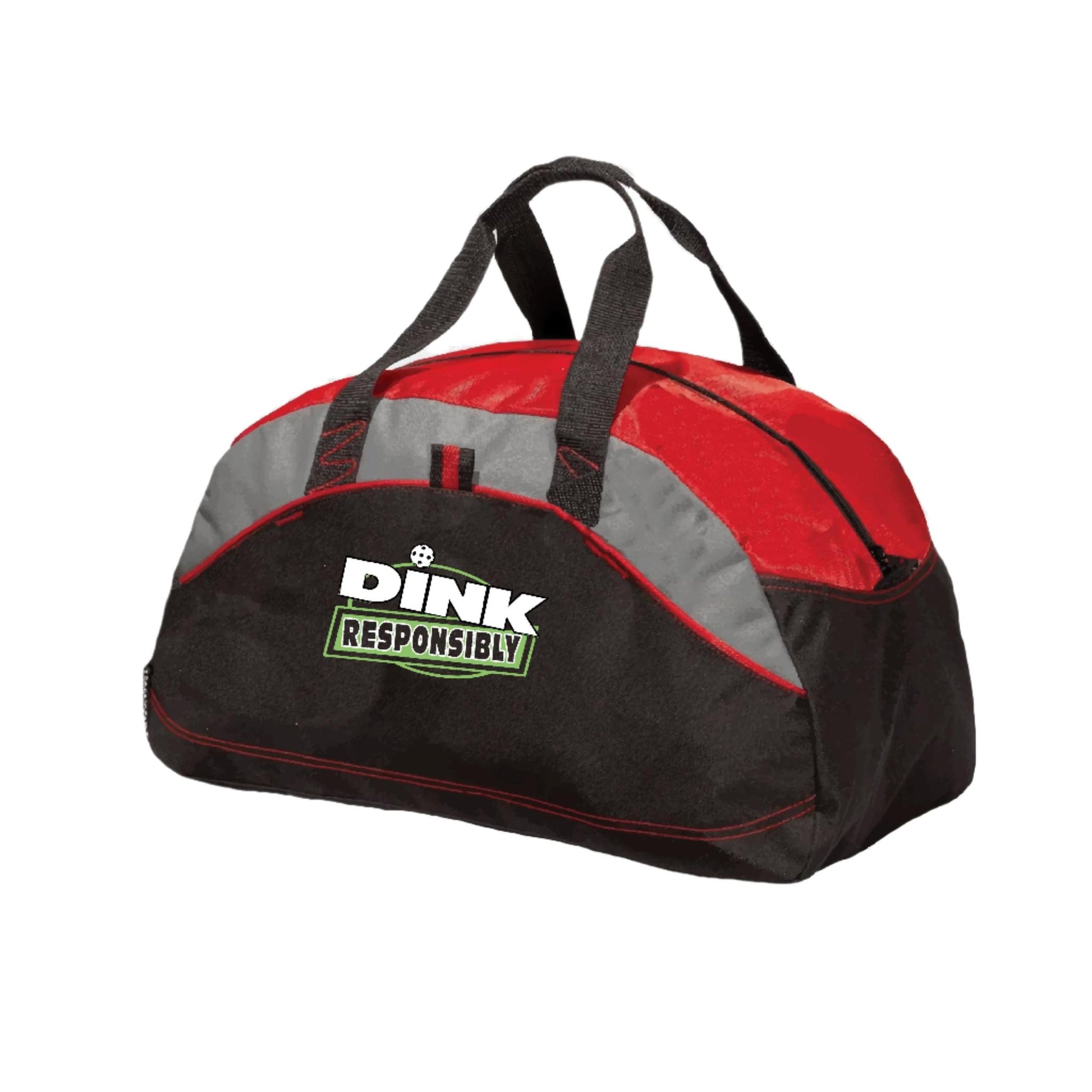 Dink Responsibly | Pickleball Sports Duffel | Medium Size Court Bag